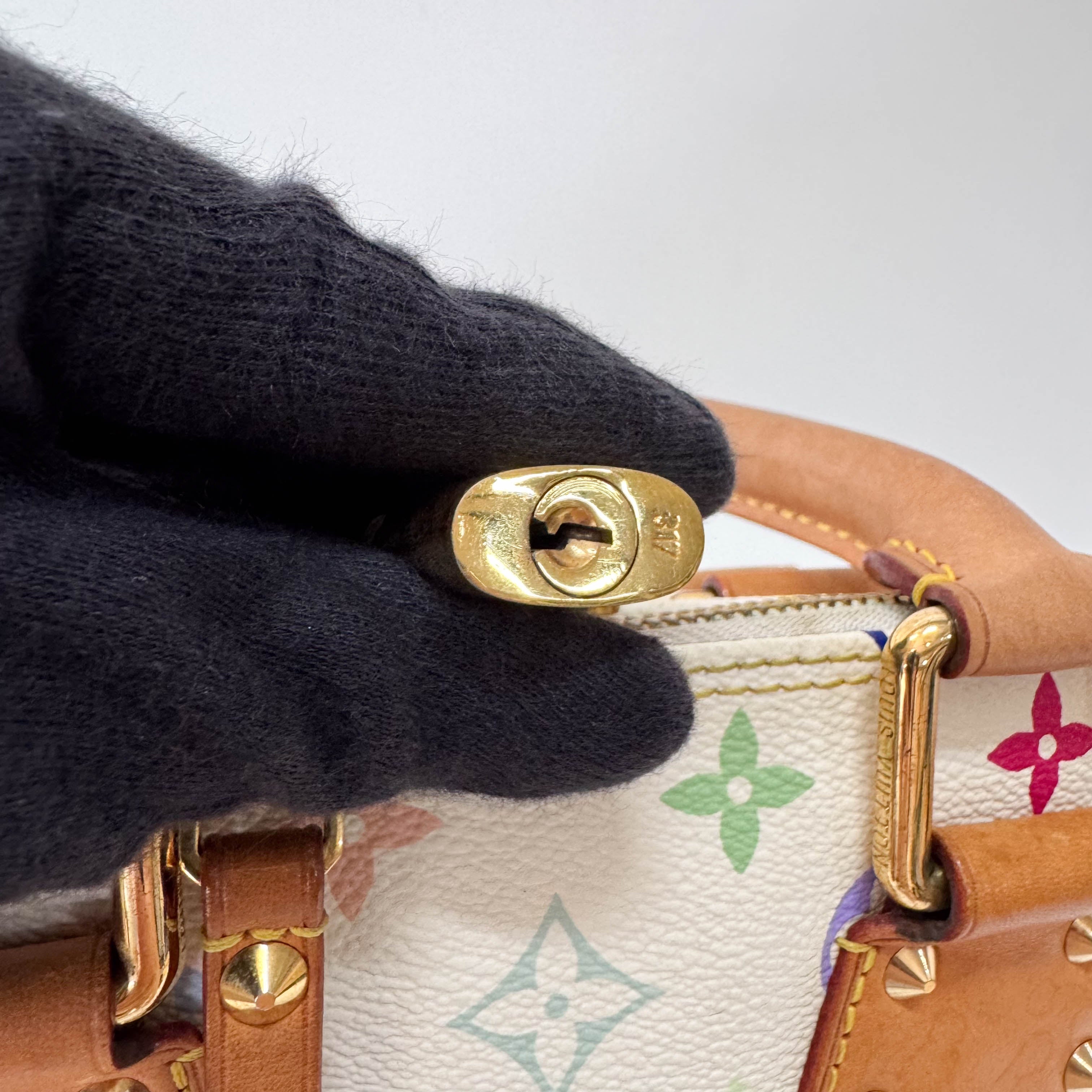 Alma Monogram Multicolor Blanc