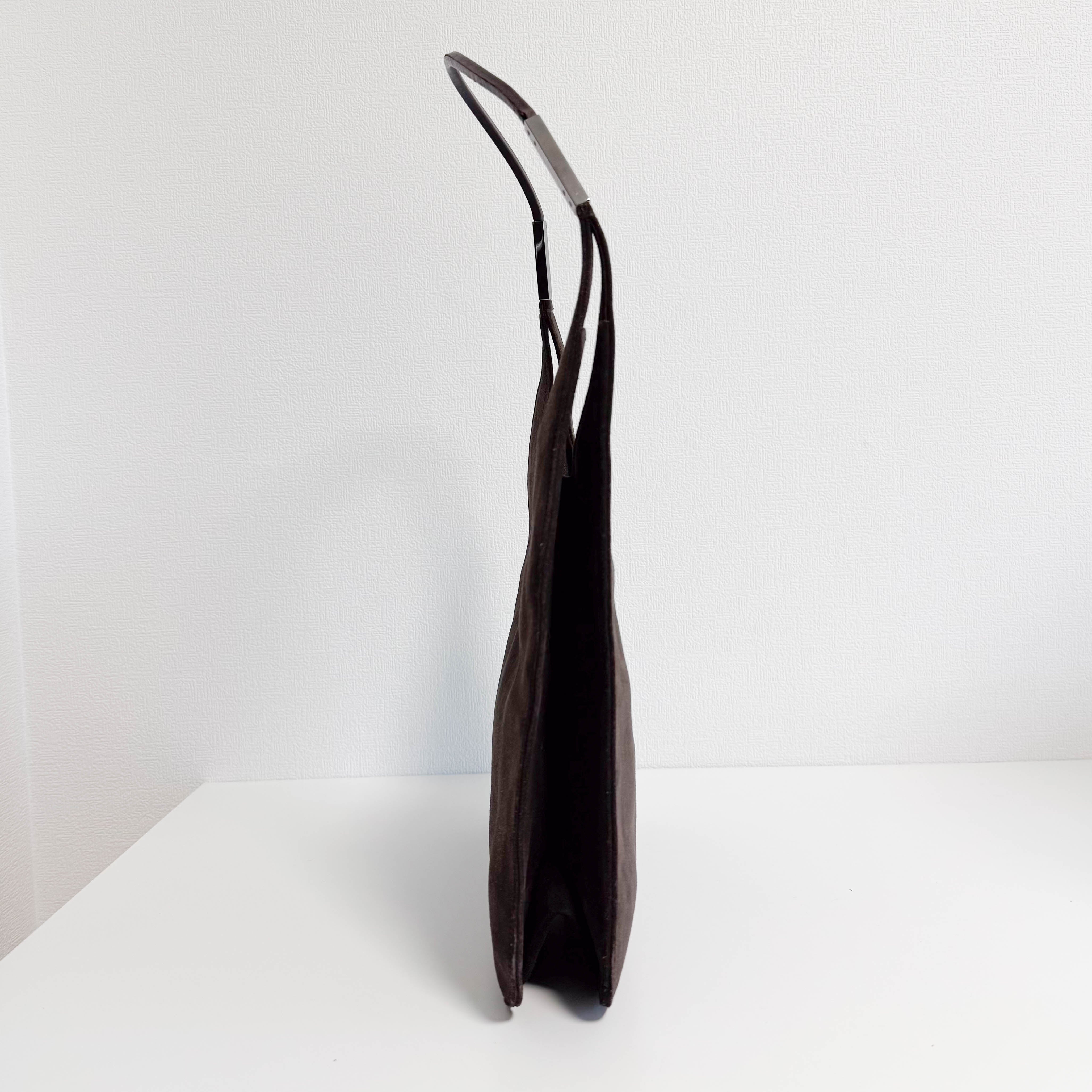 Vintage Suede Hobo Shoulder Bag