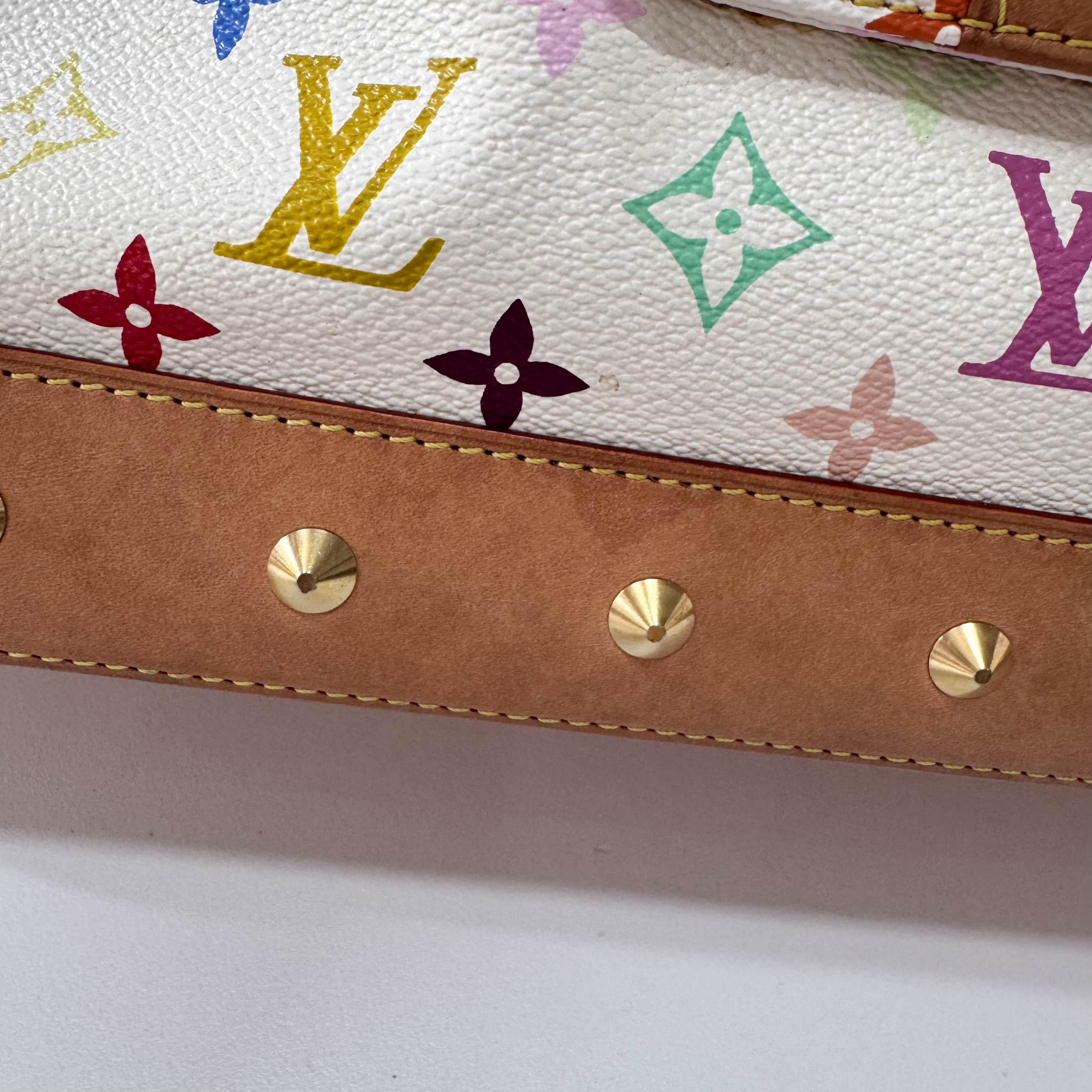 Alma Monogram Multicolor Blanc