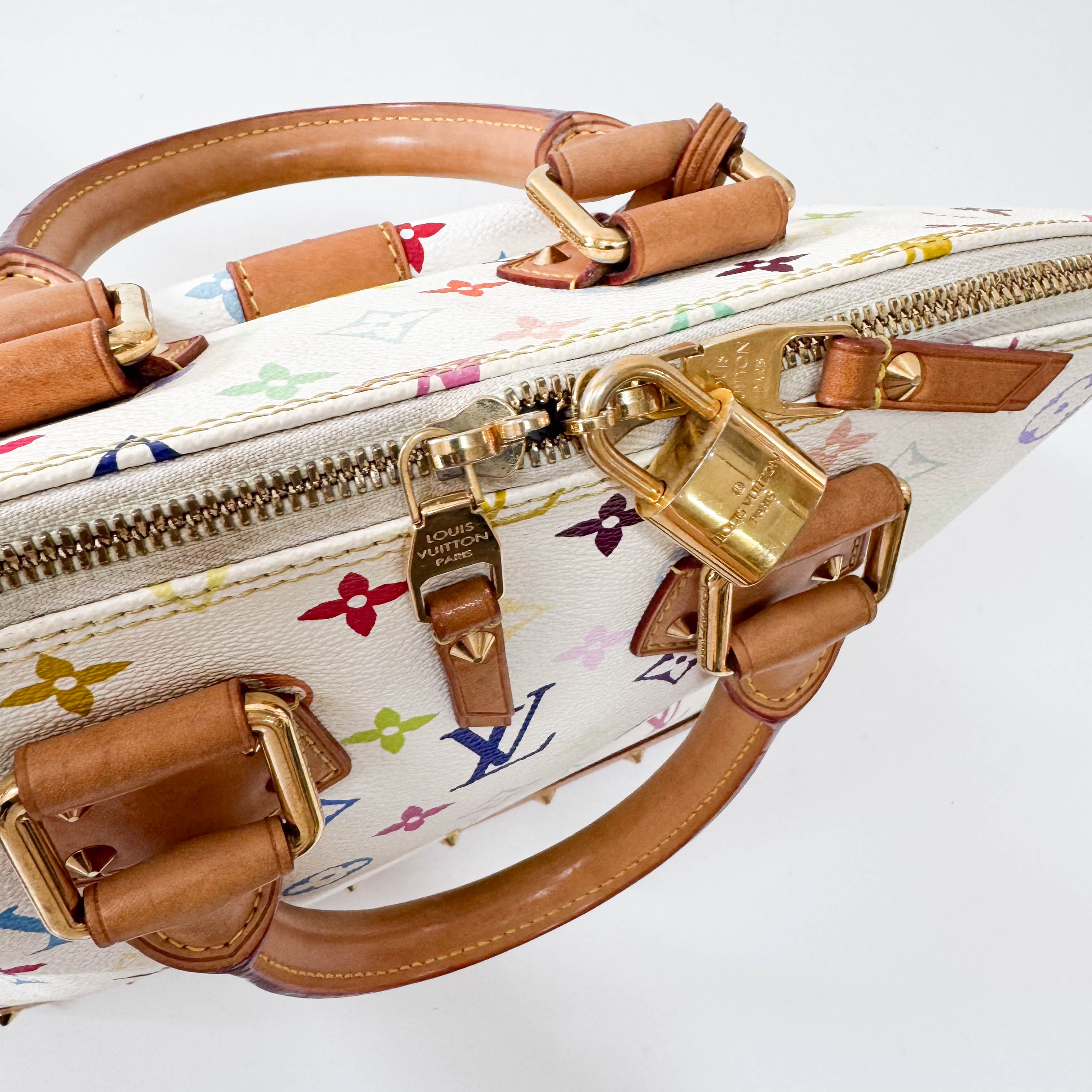 Alma Monogram Multicolor Blanc