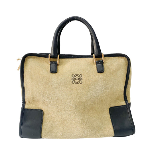 Beige Suede Handbag