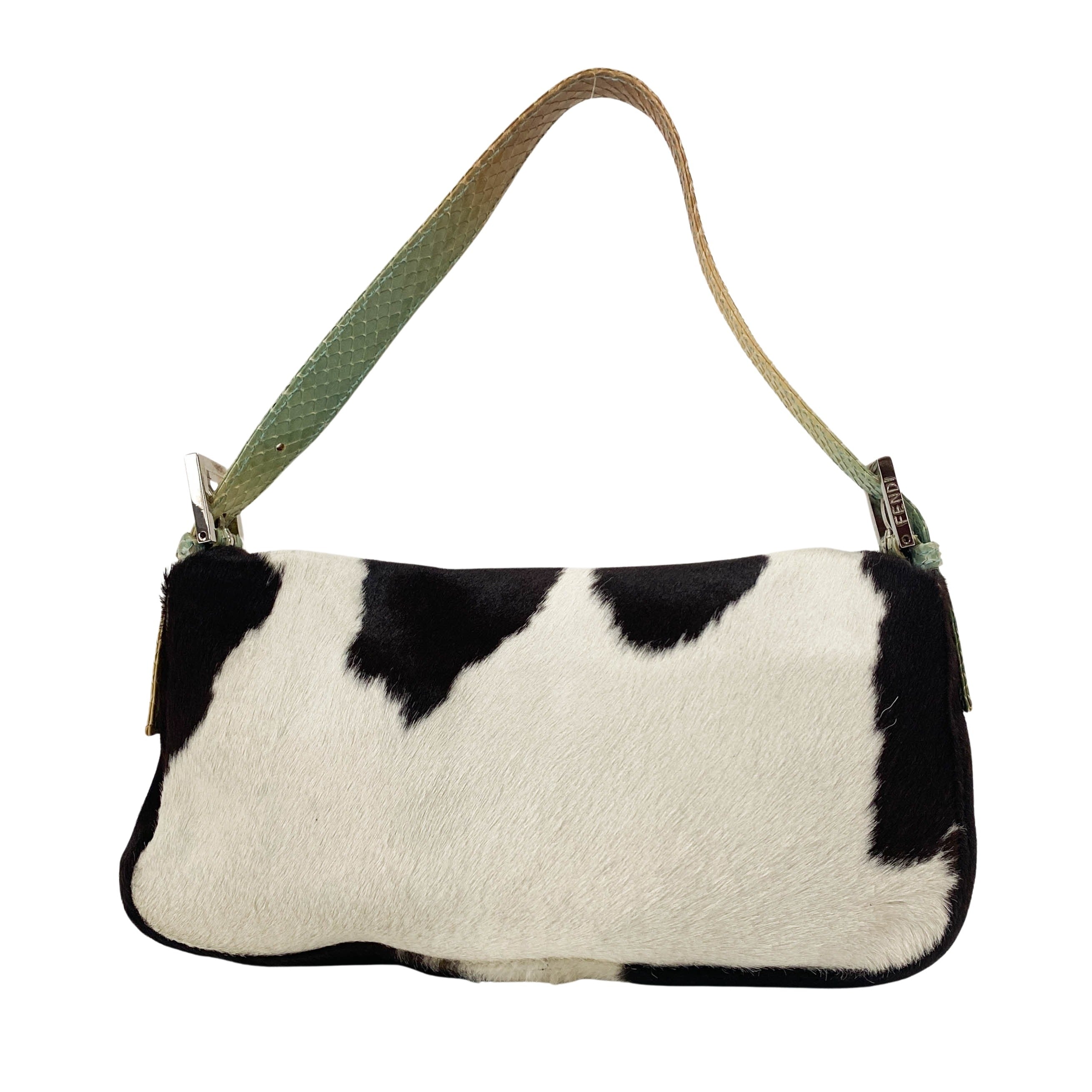 Baguette Cow Print Pony Hair Bag