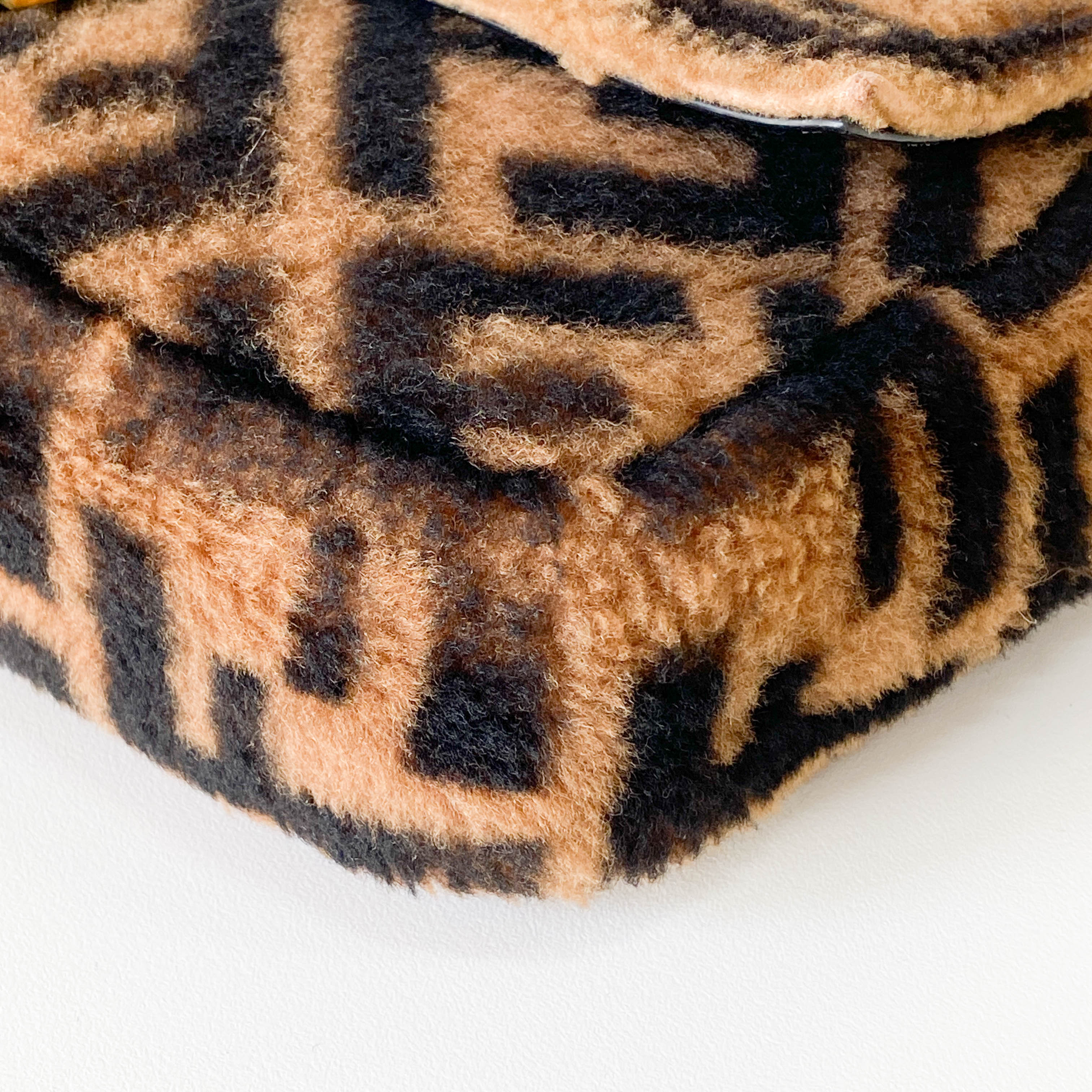 Zucca Baguette Brown Wool Two Way Bag