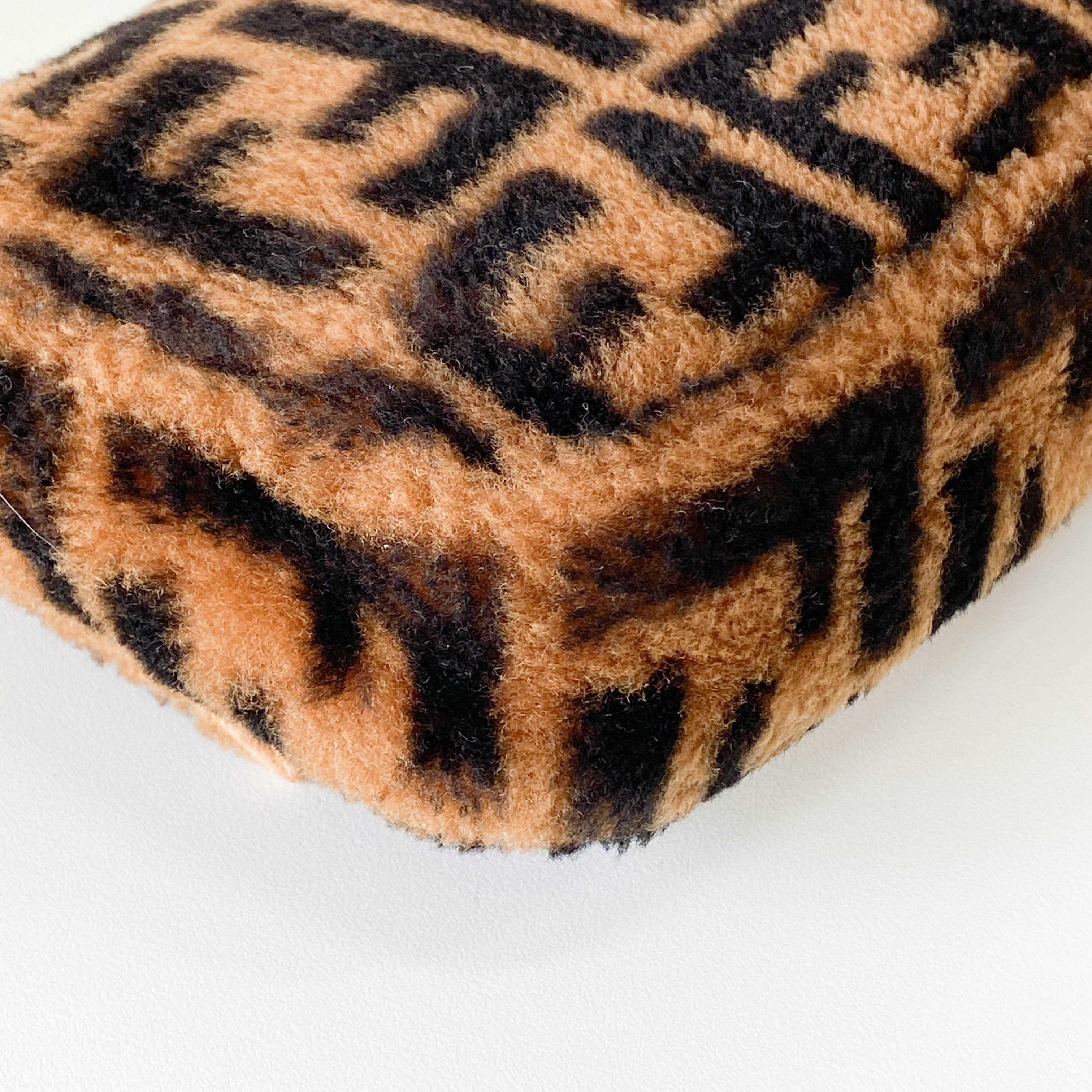 Zucca Baguette Brown Wool Two Way Bag