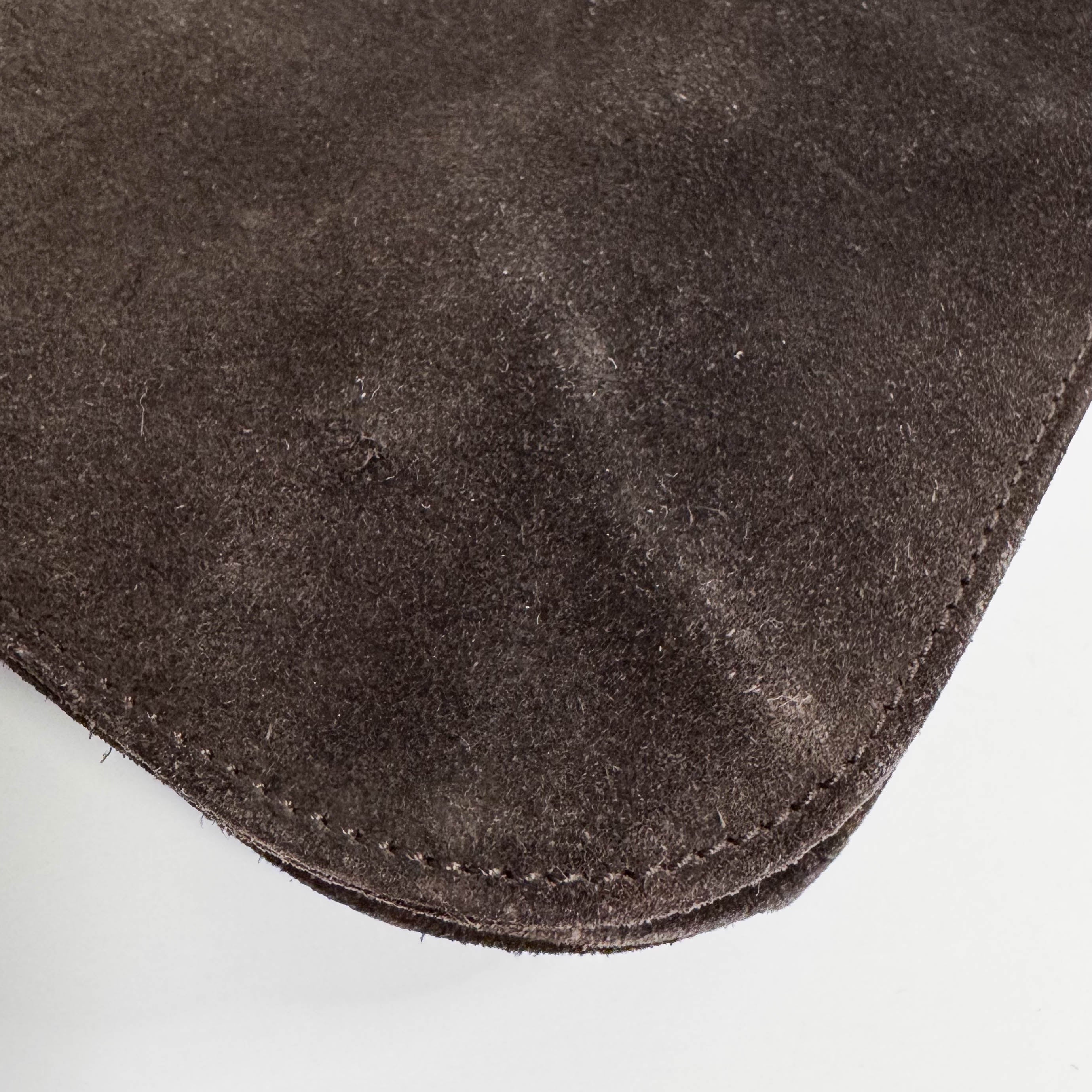 Vintage Suede Hobo Shoulder Bag