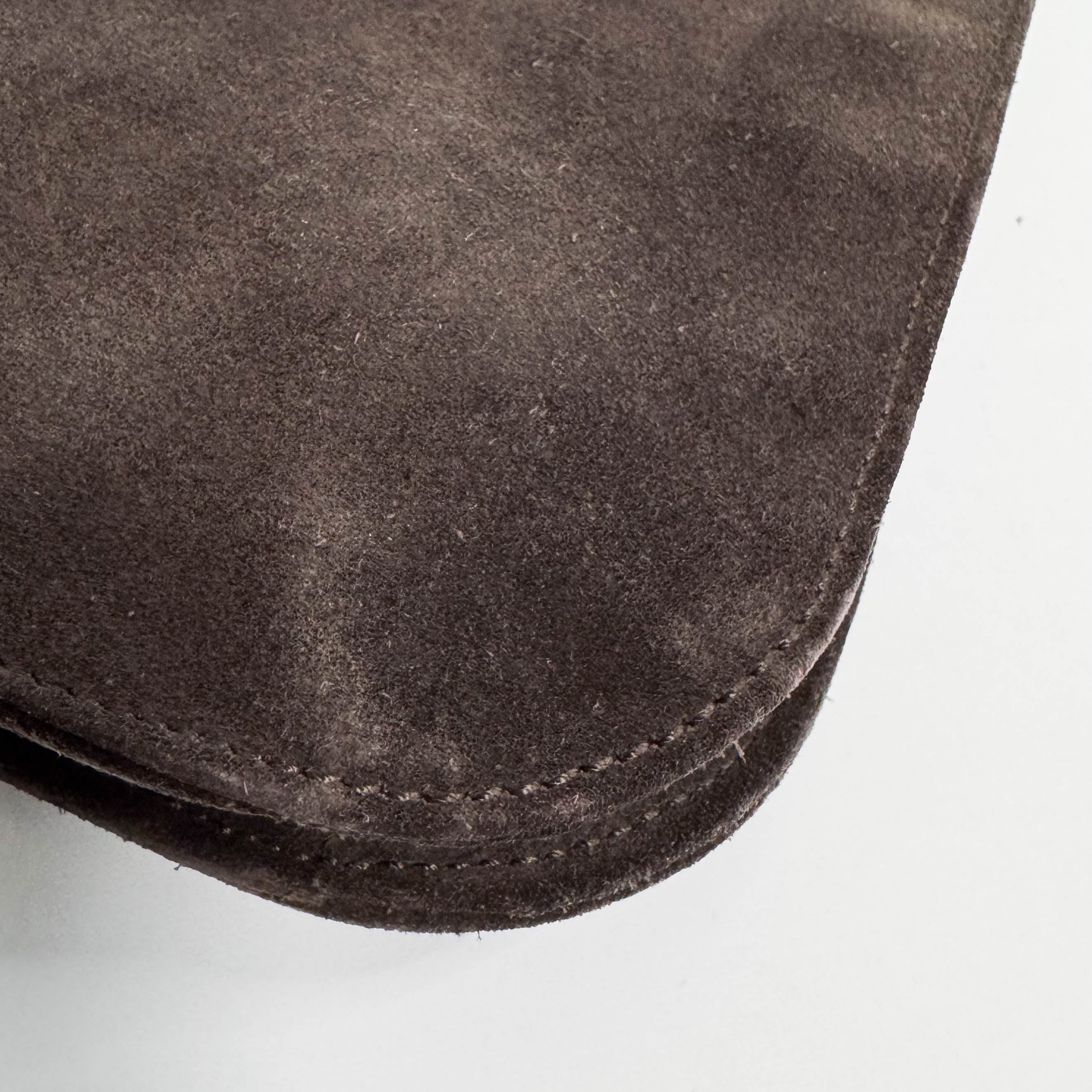 Vintage Suede Hobo Shoulder Bag