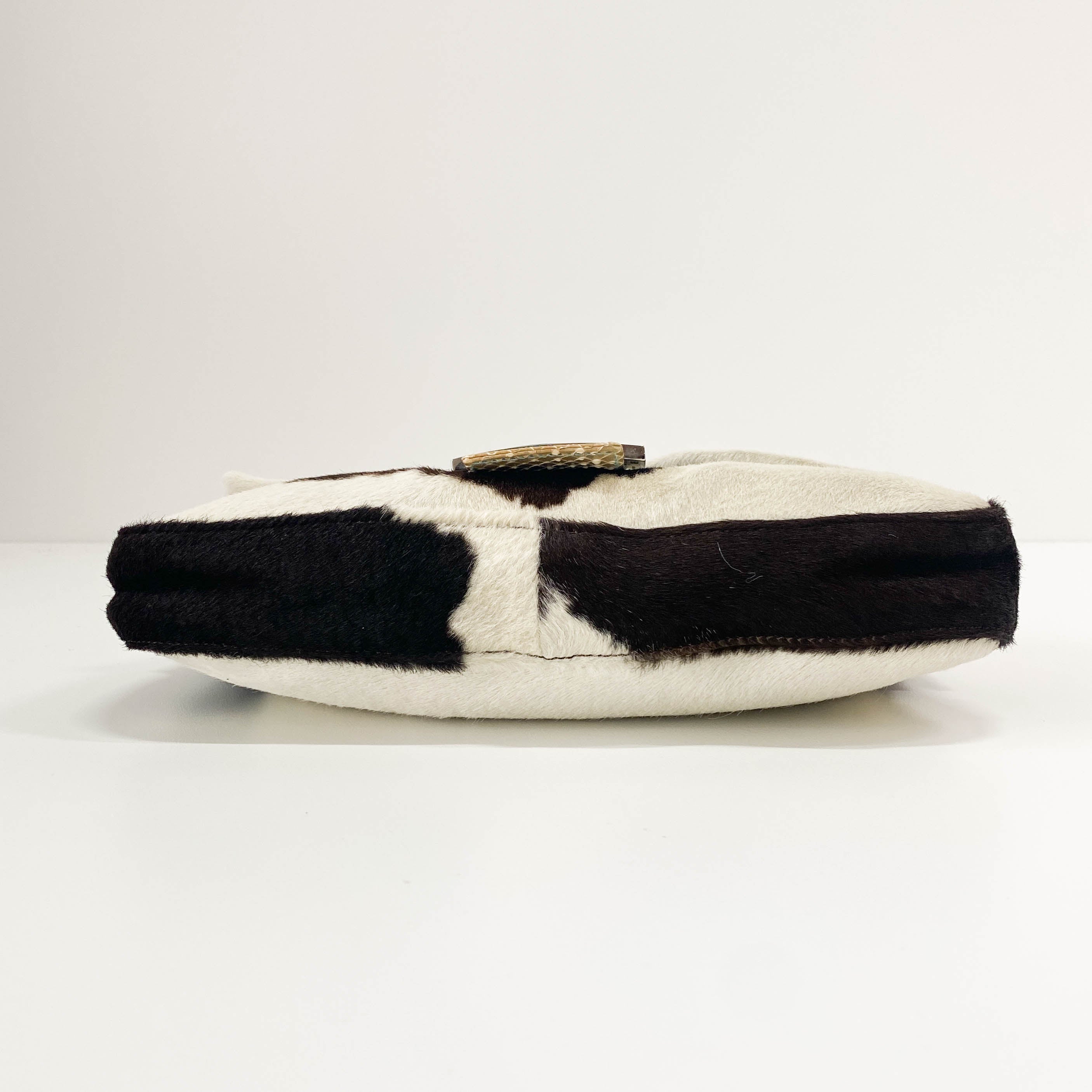 Baguette Cow Print Pony Hair Bag