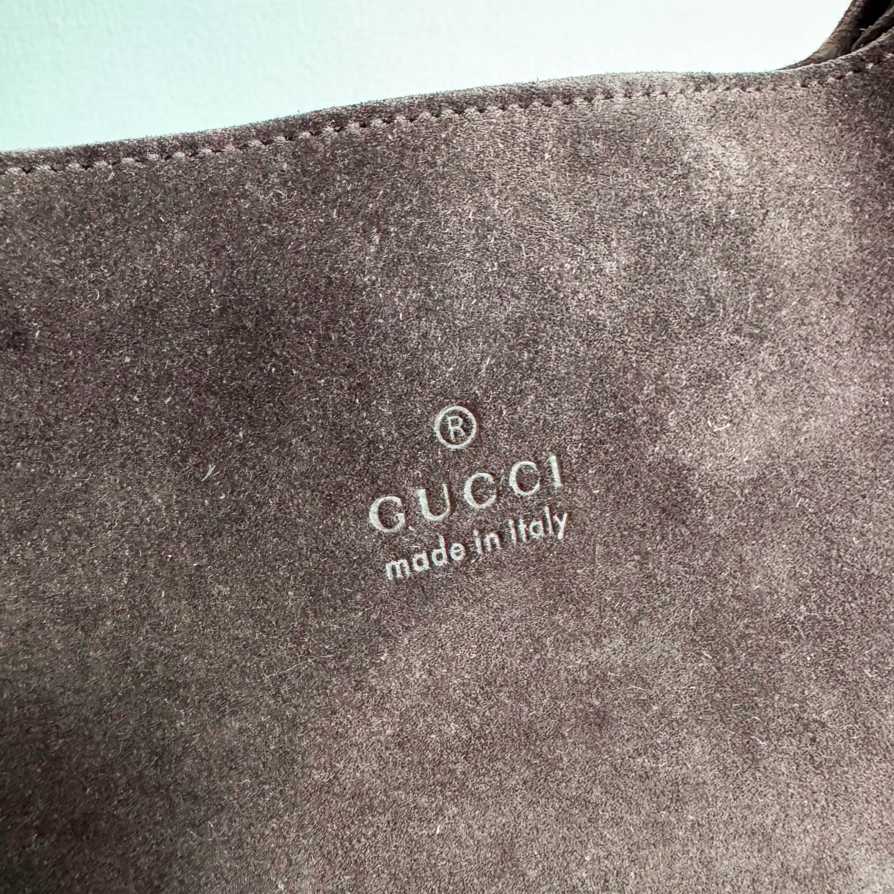 Vintage Suede Hobo Shoulder Bag