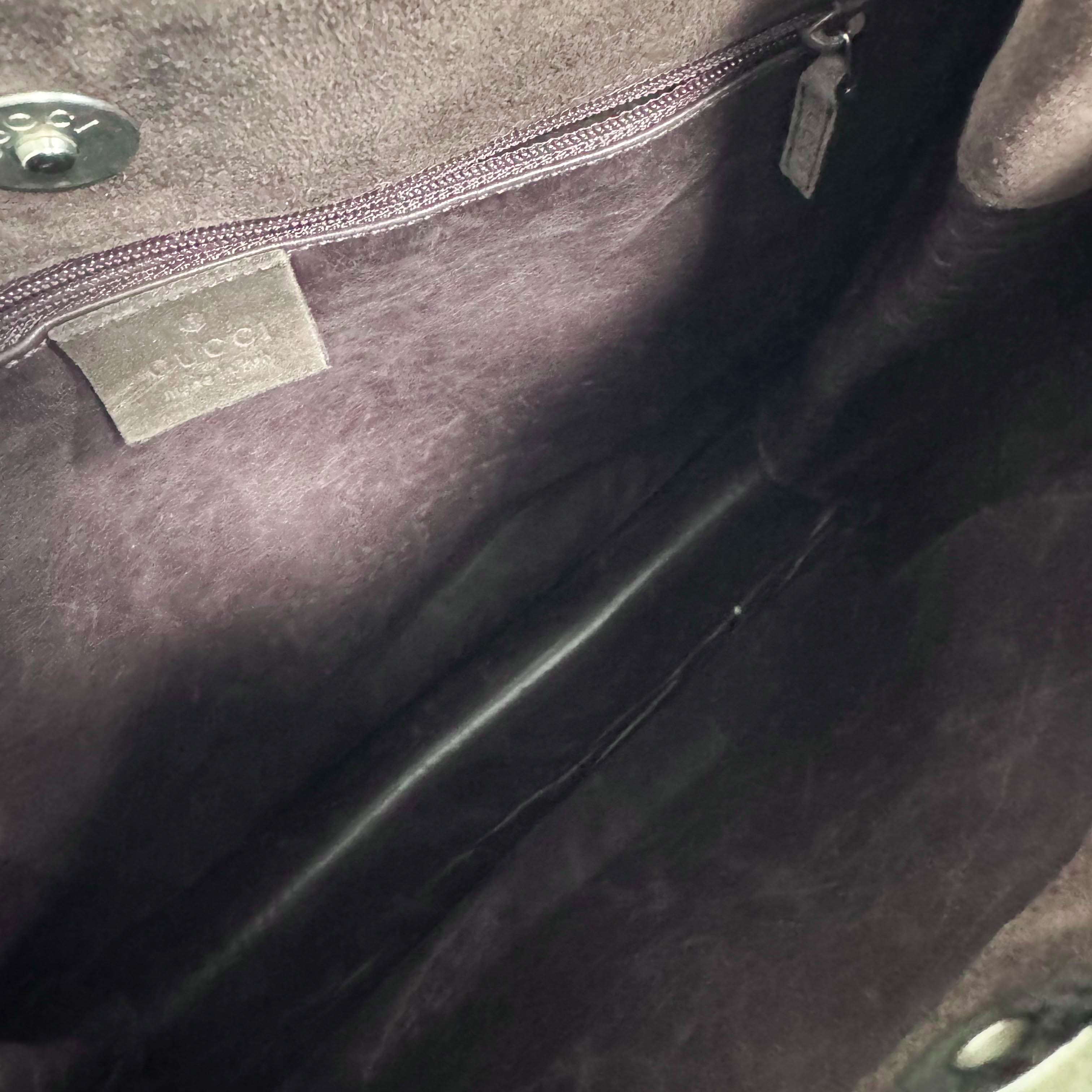 Vintage Suede Hobo Shoulder Bag