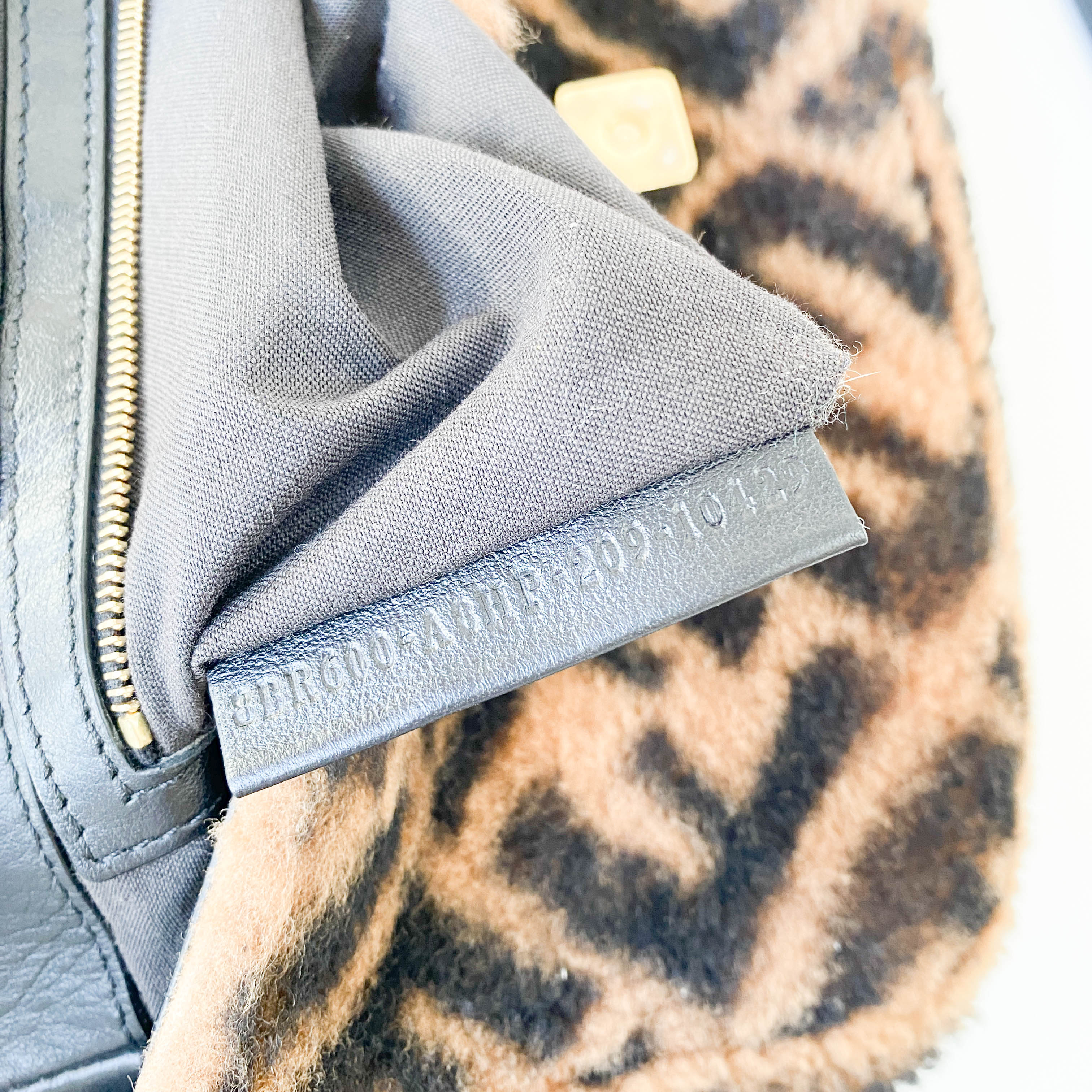 Zucca Baguette Brown Wool Two Way Bag