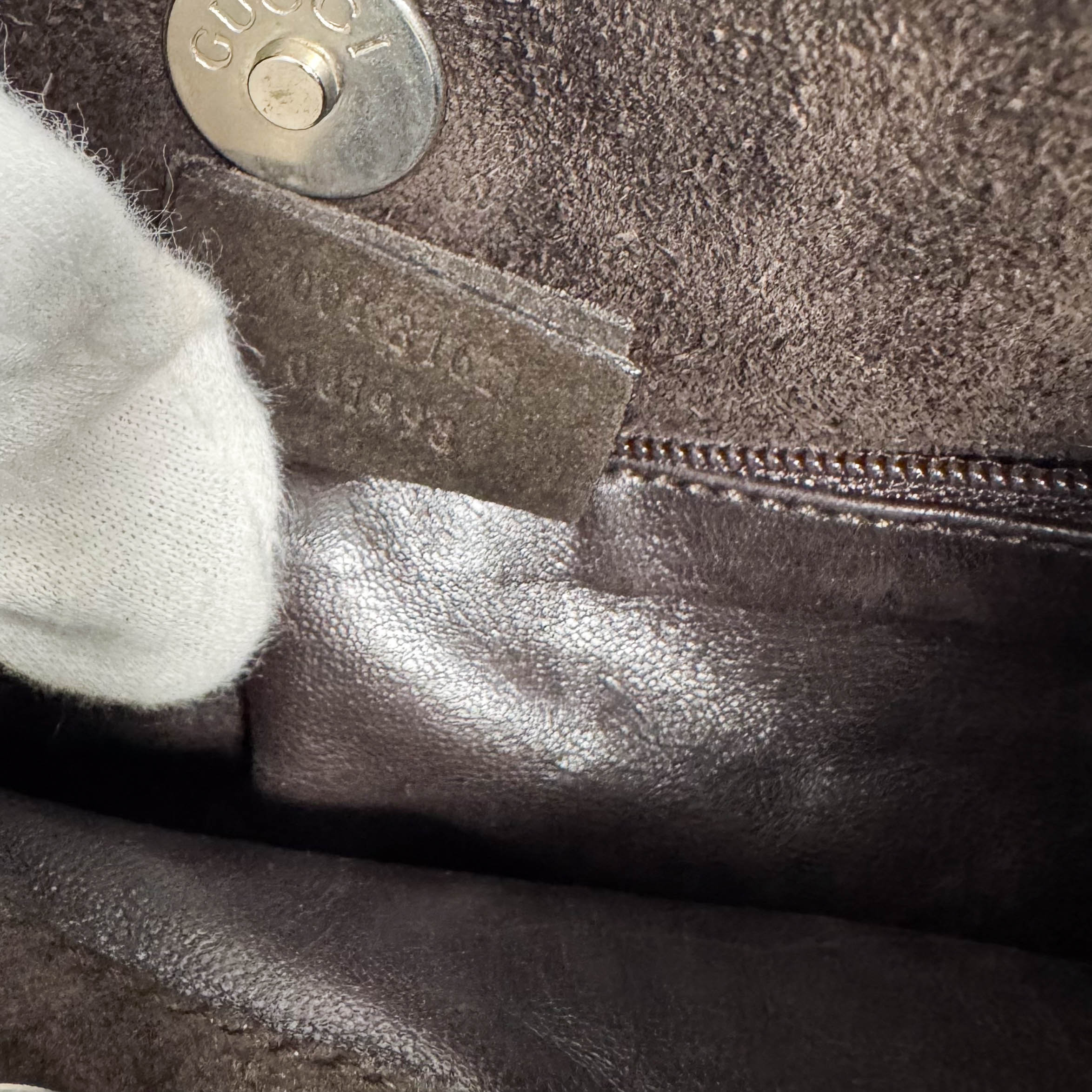 Vintage Suede Hobo Shoulder Bag