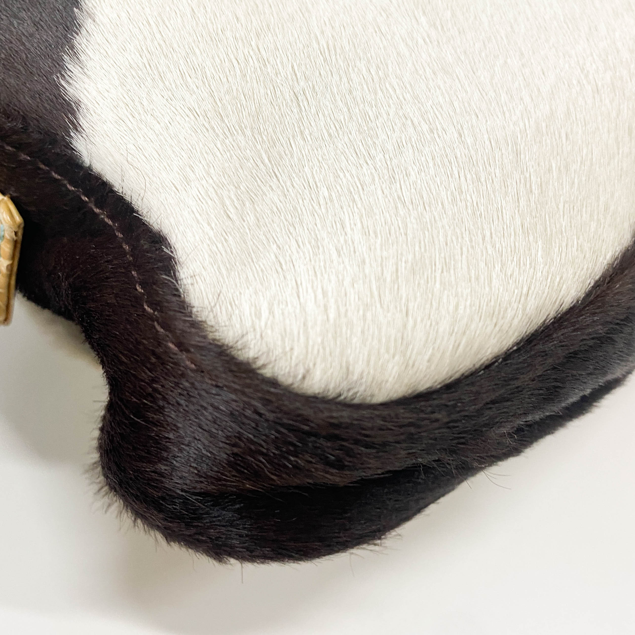 Baguette Cow Print Pony Hair Bag