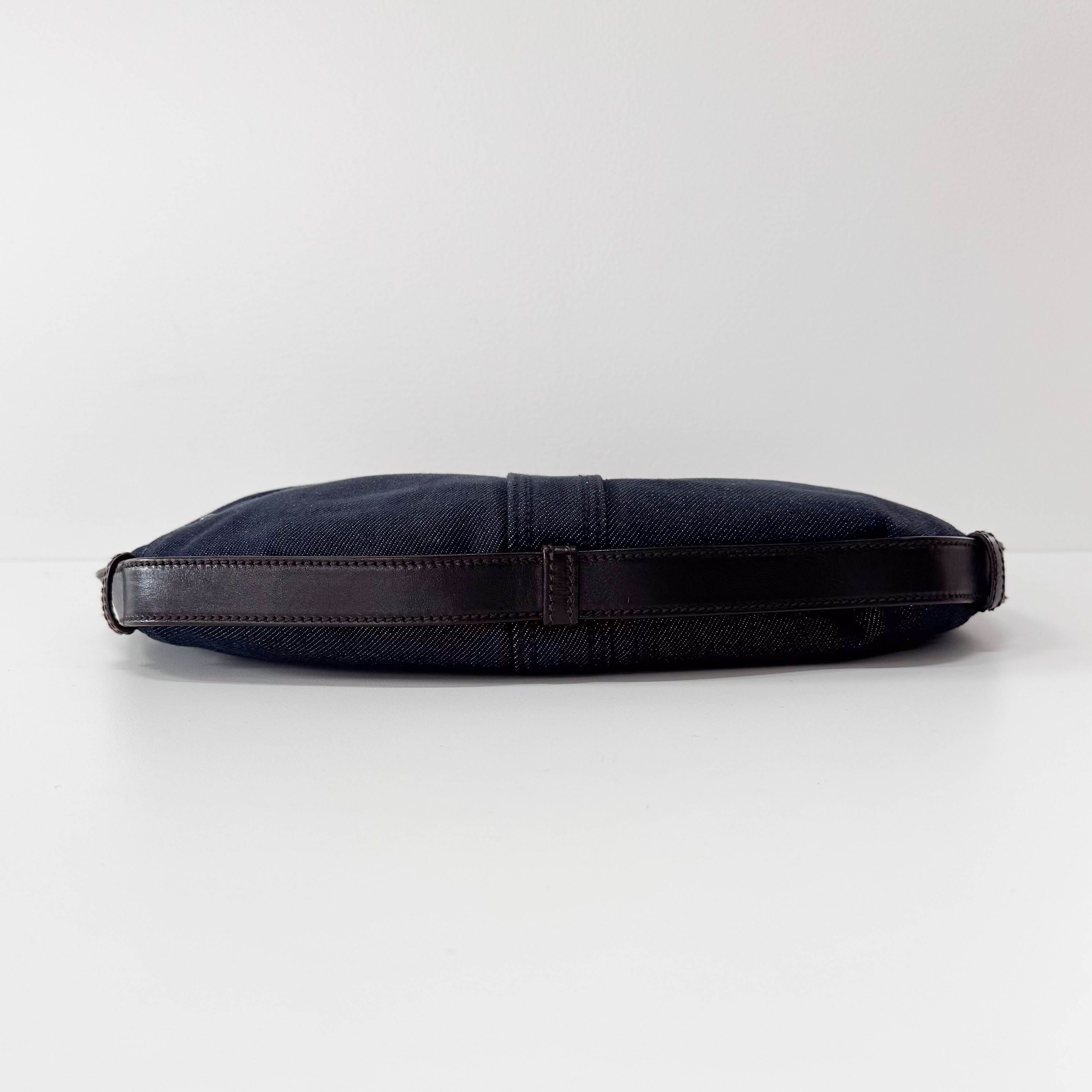 Mombasa Black Denim Shoulder Bag