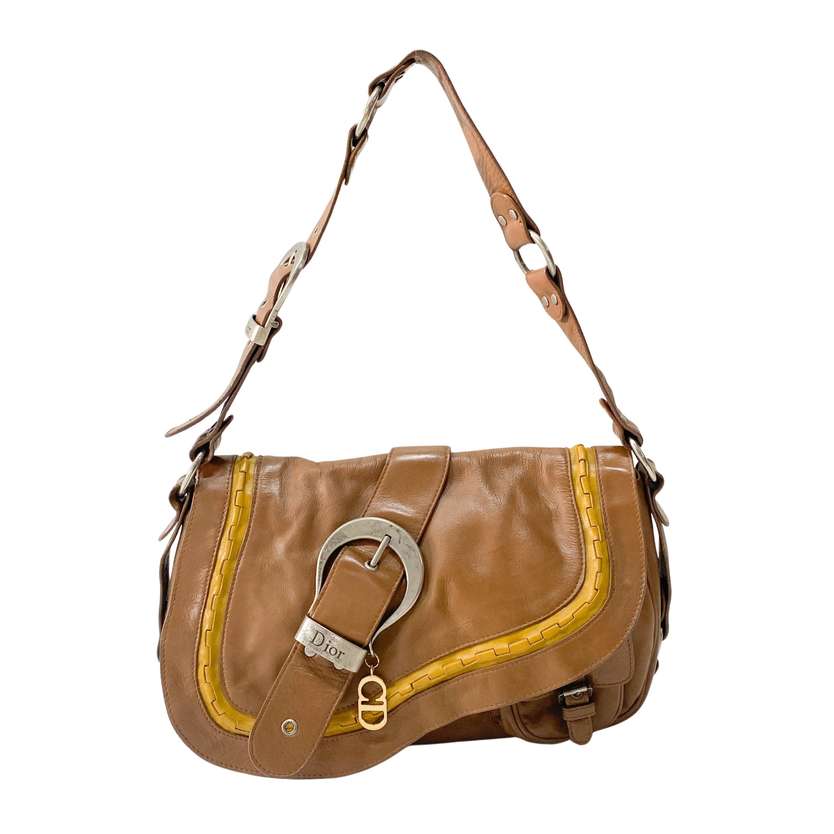 Gaucho Brown Leather Shoulder Bag