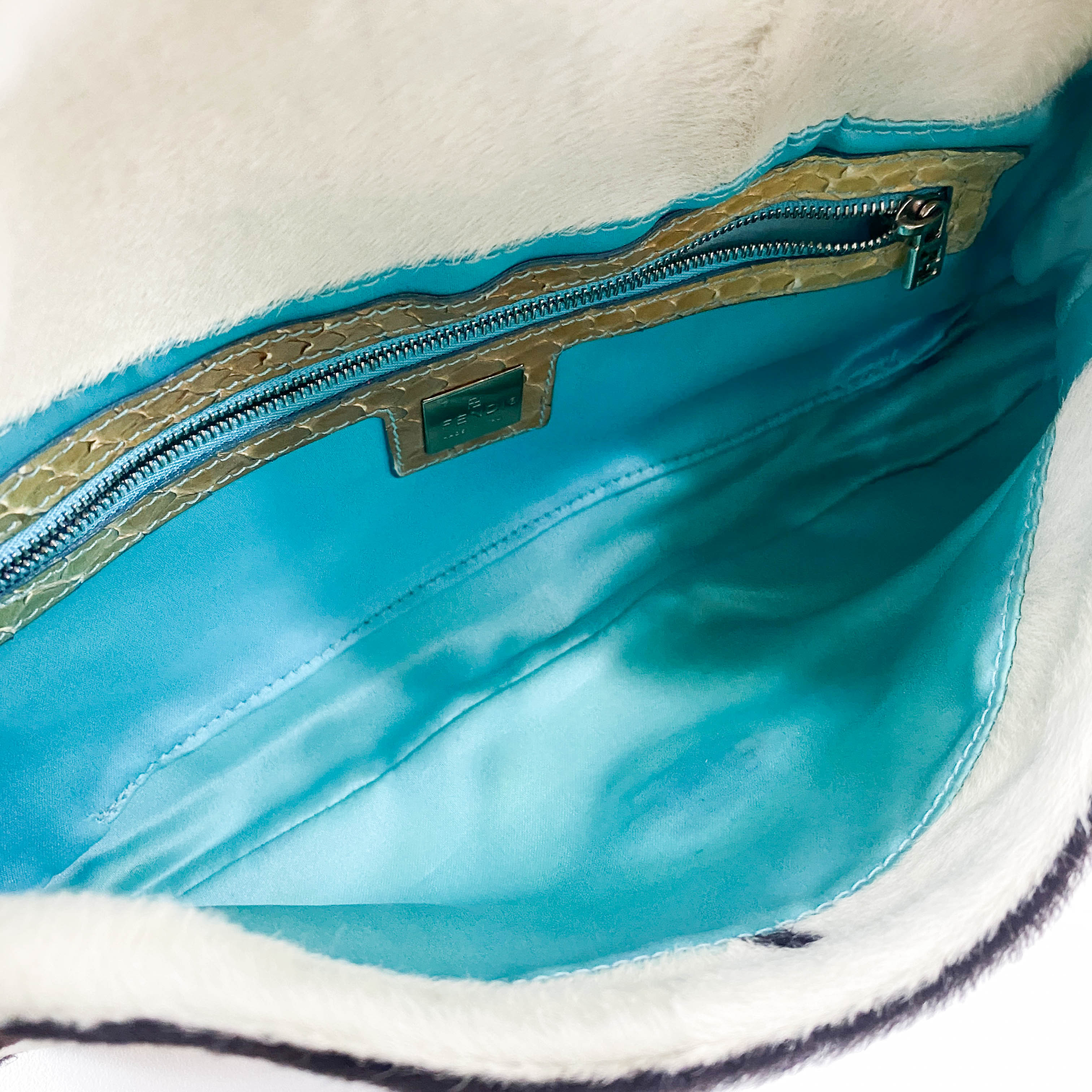 Baguette Cow Print Pony Hair Bag