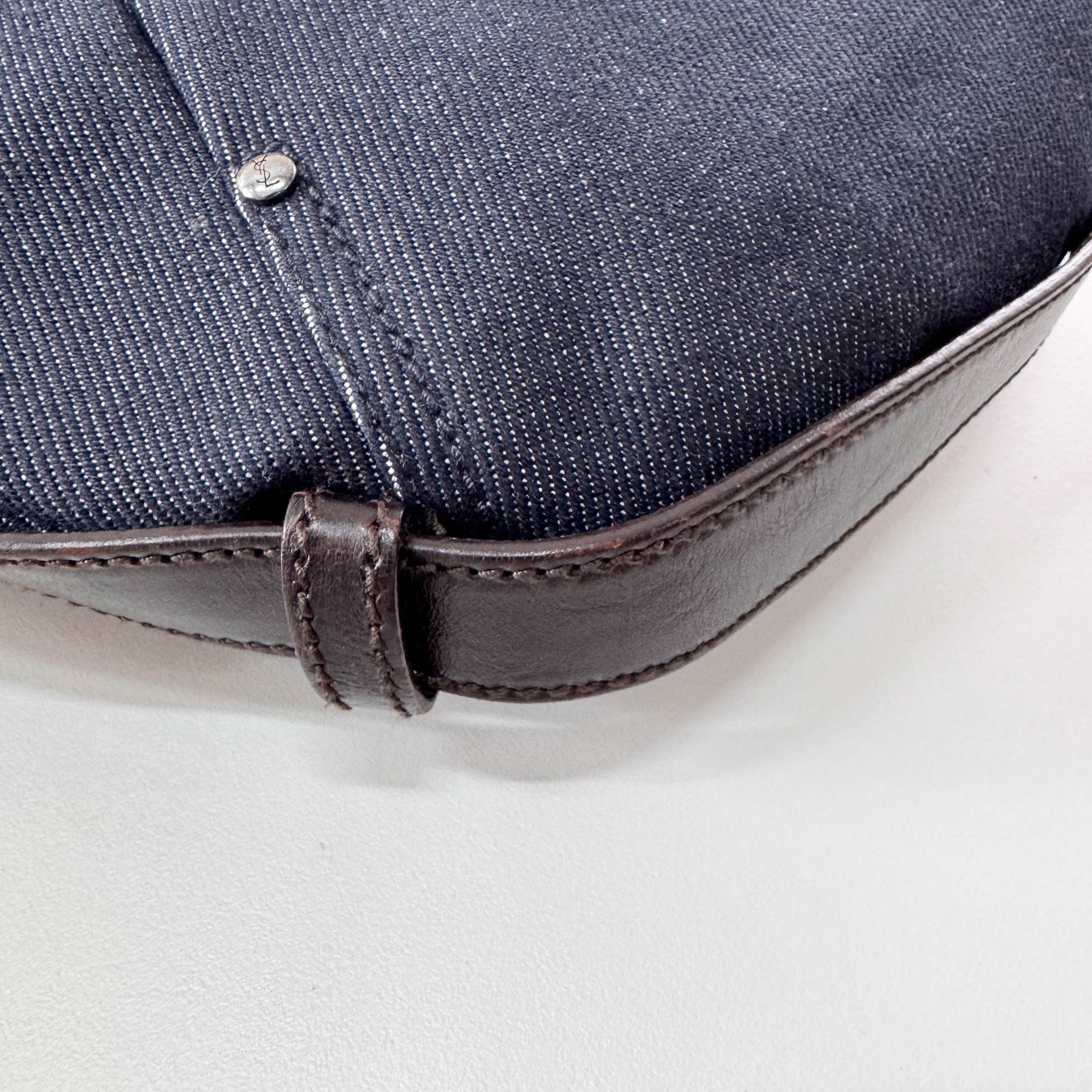 Mombasa Black Denim Shoulder Bag