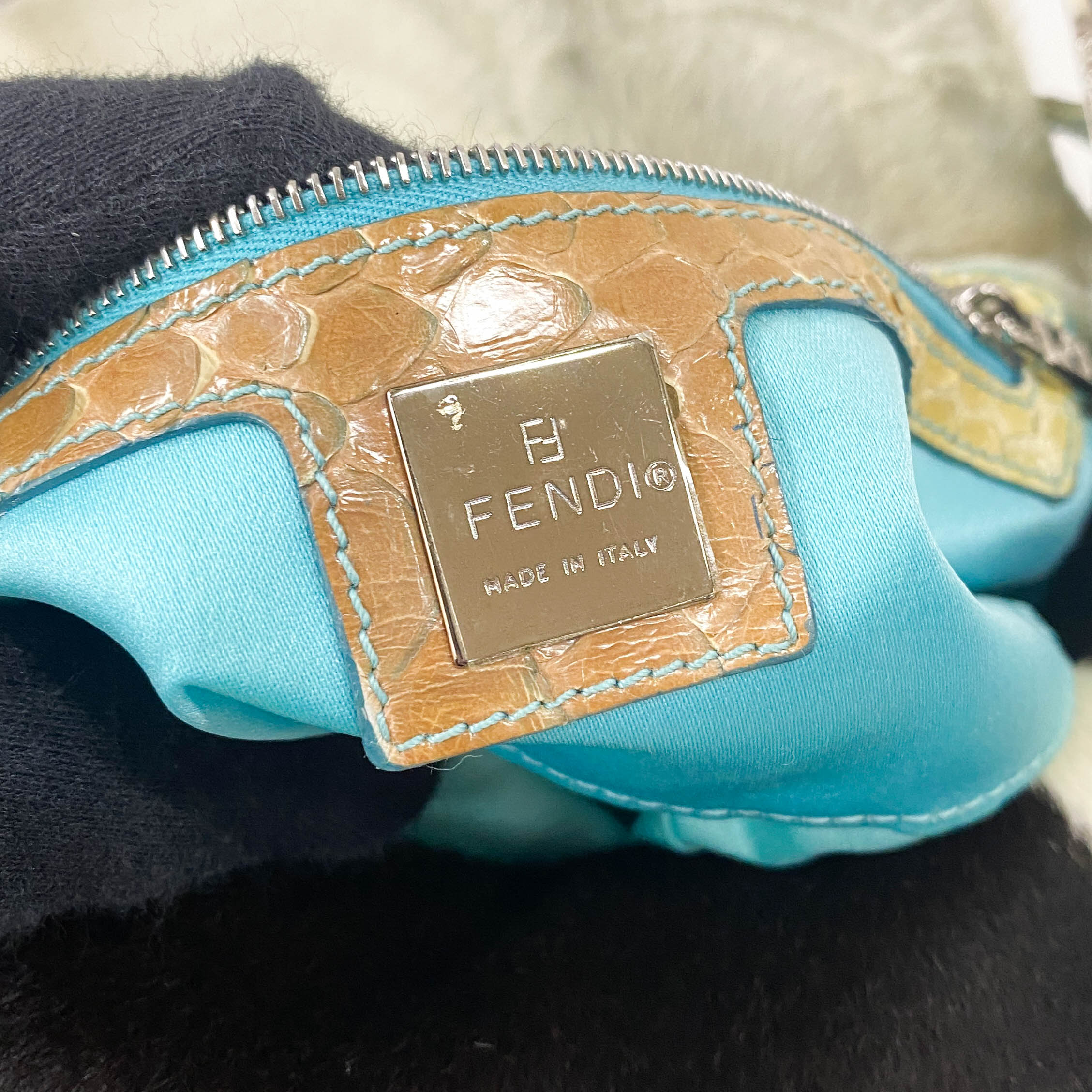 Baguette Cow Print Pony Hair Bag