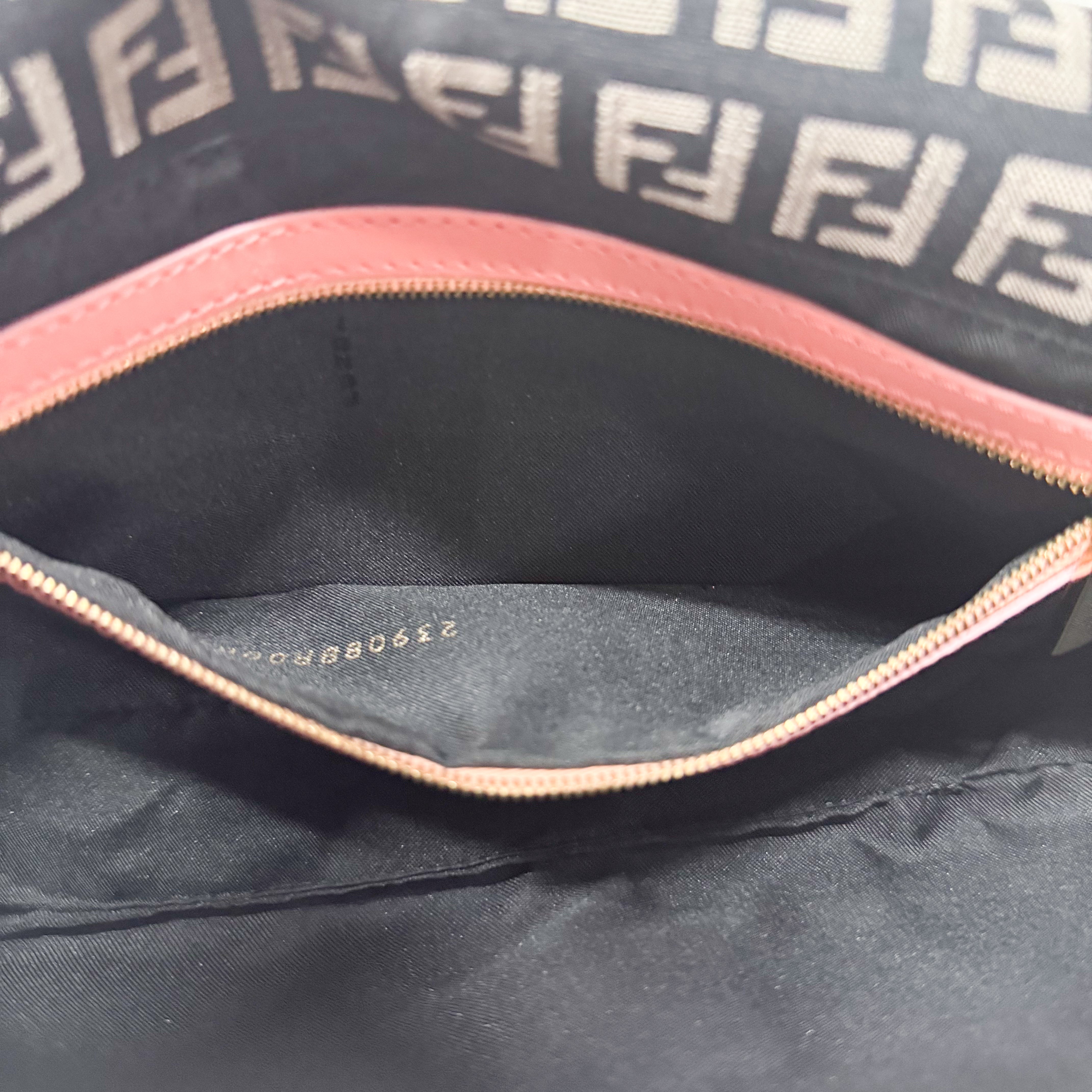 Selleria Zuchinno Baguette Black Canvas Shoulder Bag