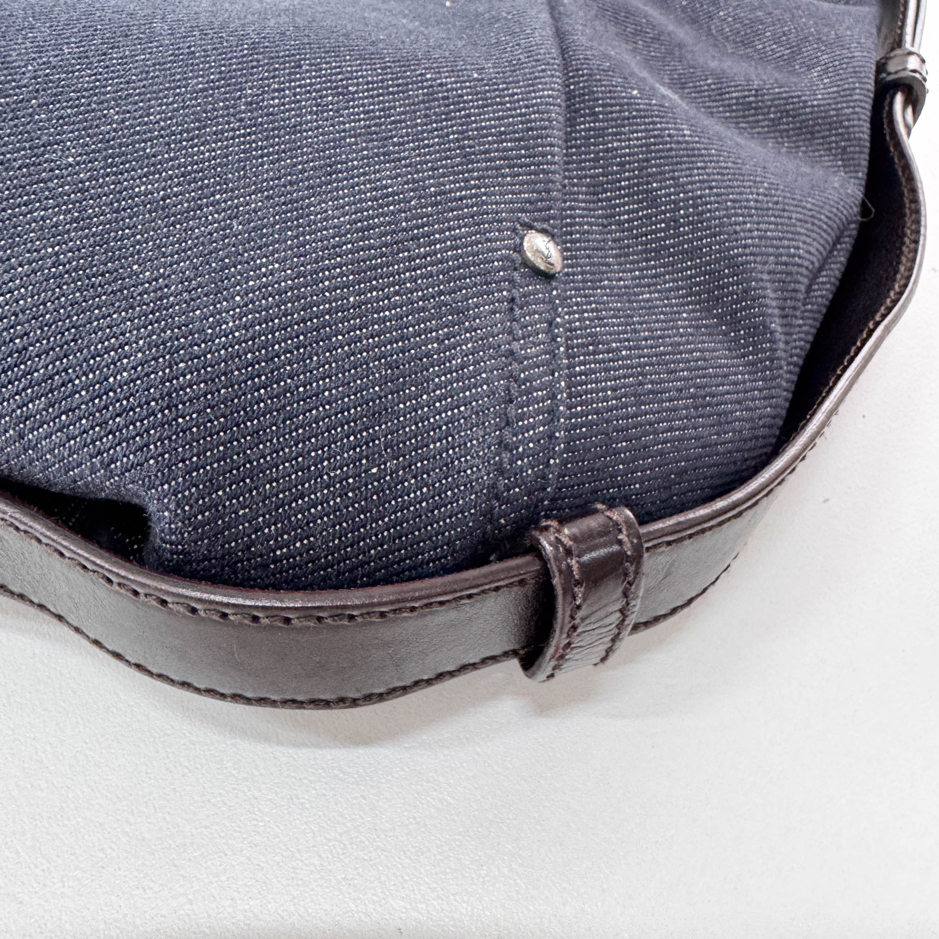 Mombasa Black Denim Shoulder Bag