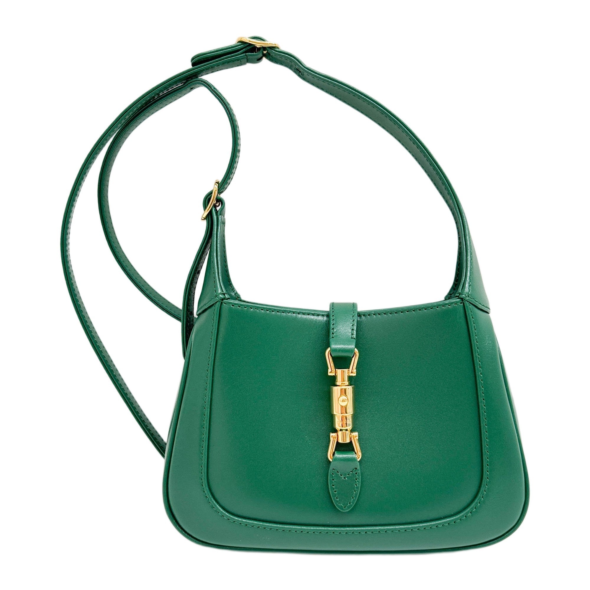 Mini Jackie 1961 Green Leather Shoulder Bag