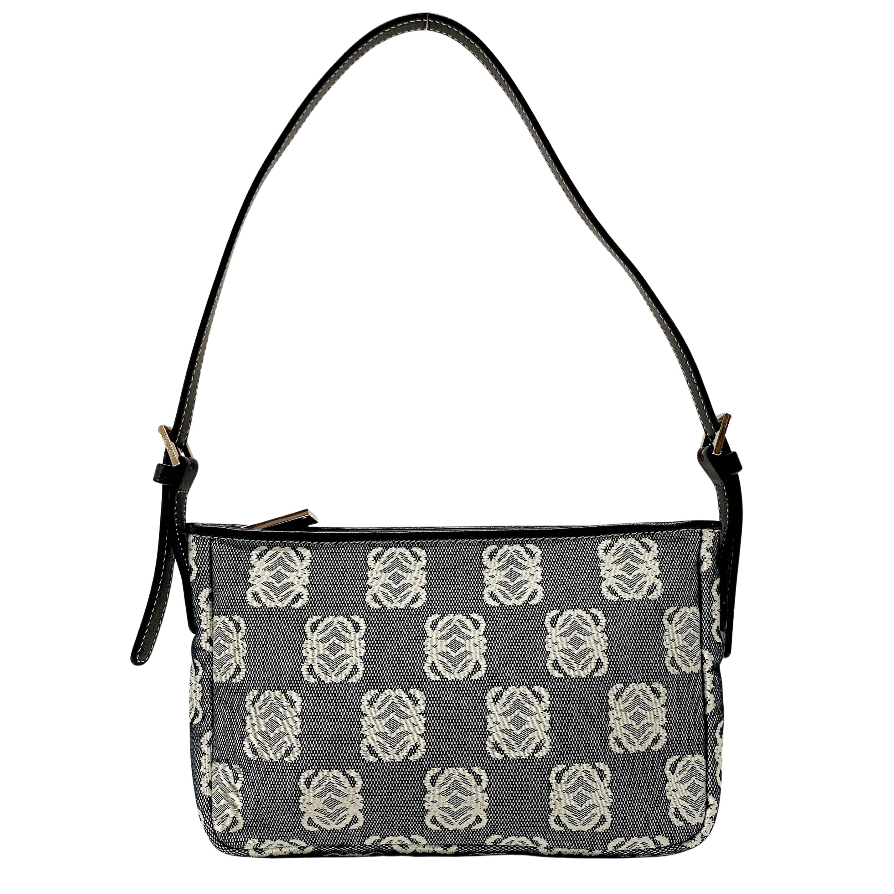 Anagram Navy Canvas Pouch