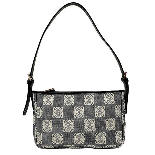 Anagram Navy Canvas Pouch
