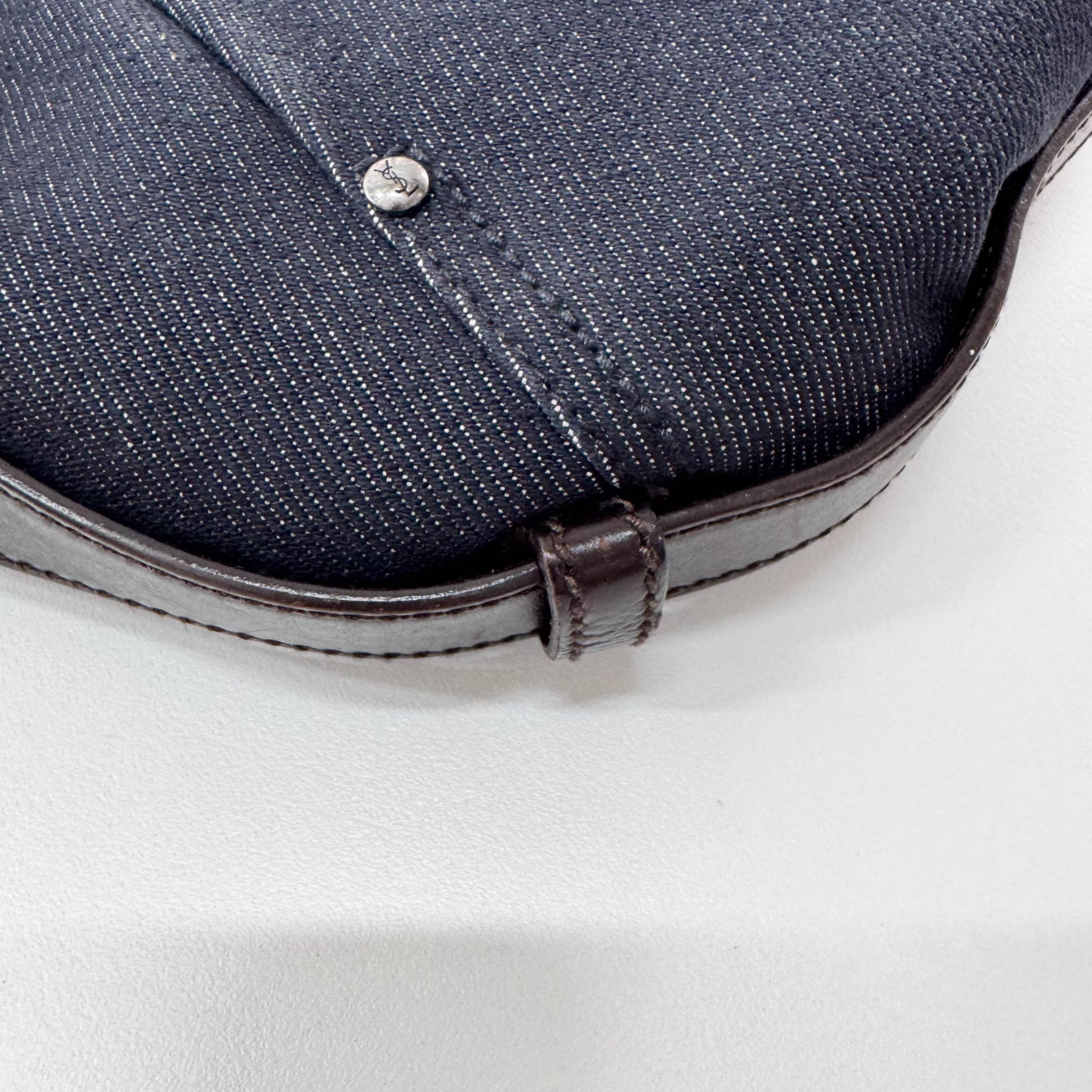 Mombasa Black Denim Shoulder Bag