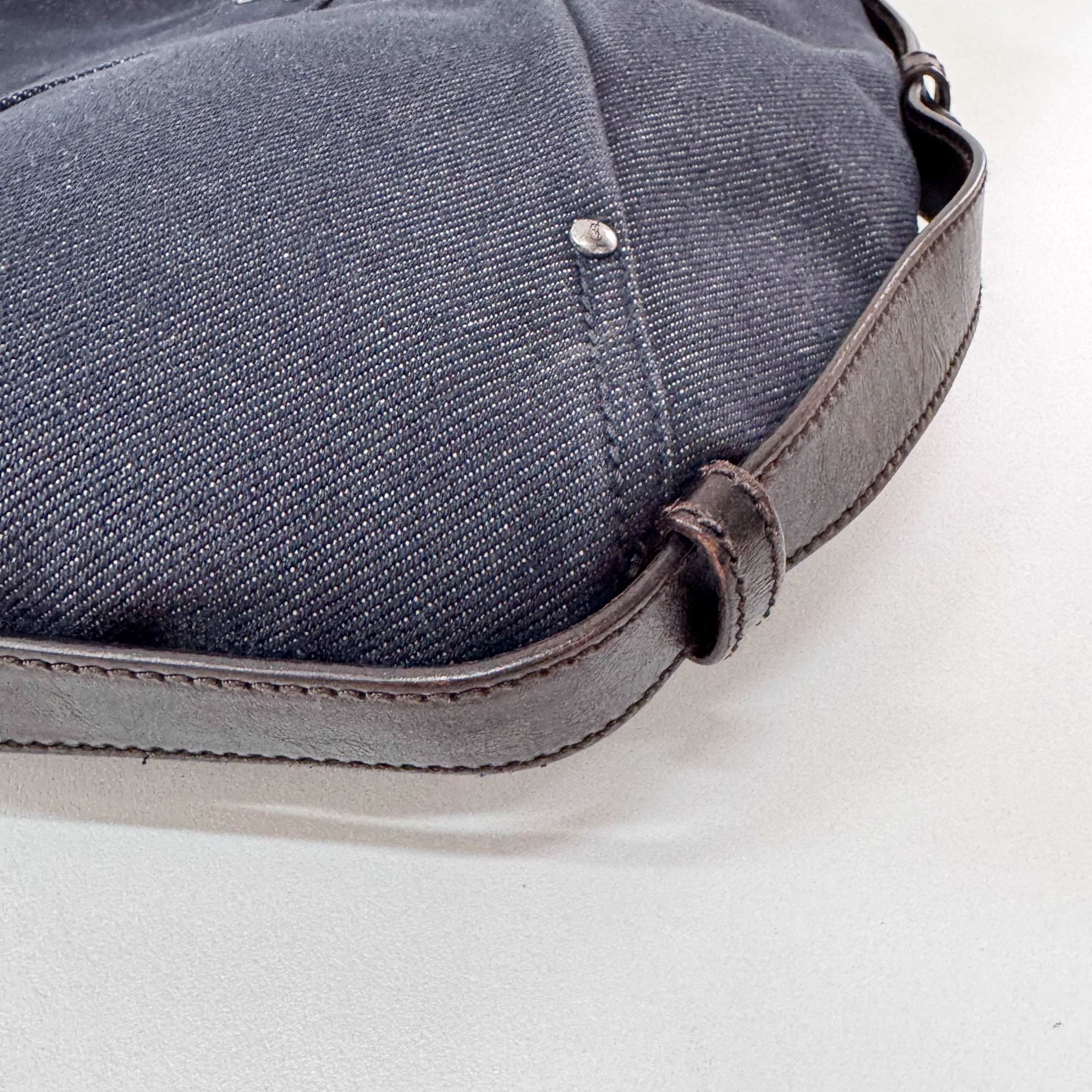 Mombasa Black Denim Shoulder Bag
