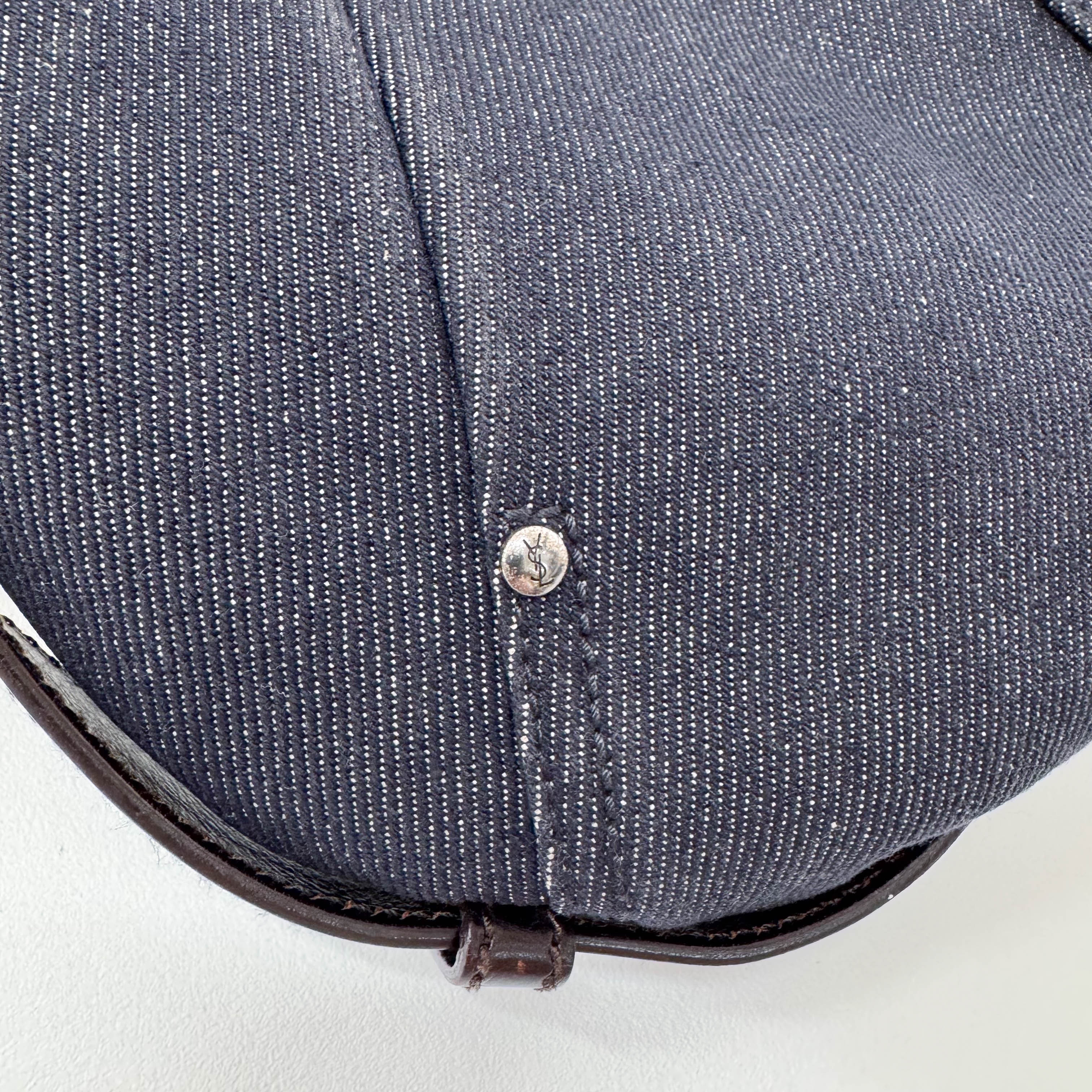 Mombasa Black Denim Shoulder Bag