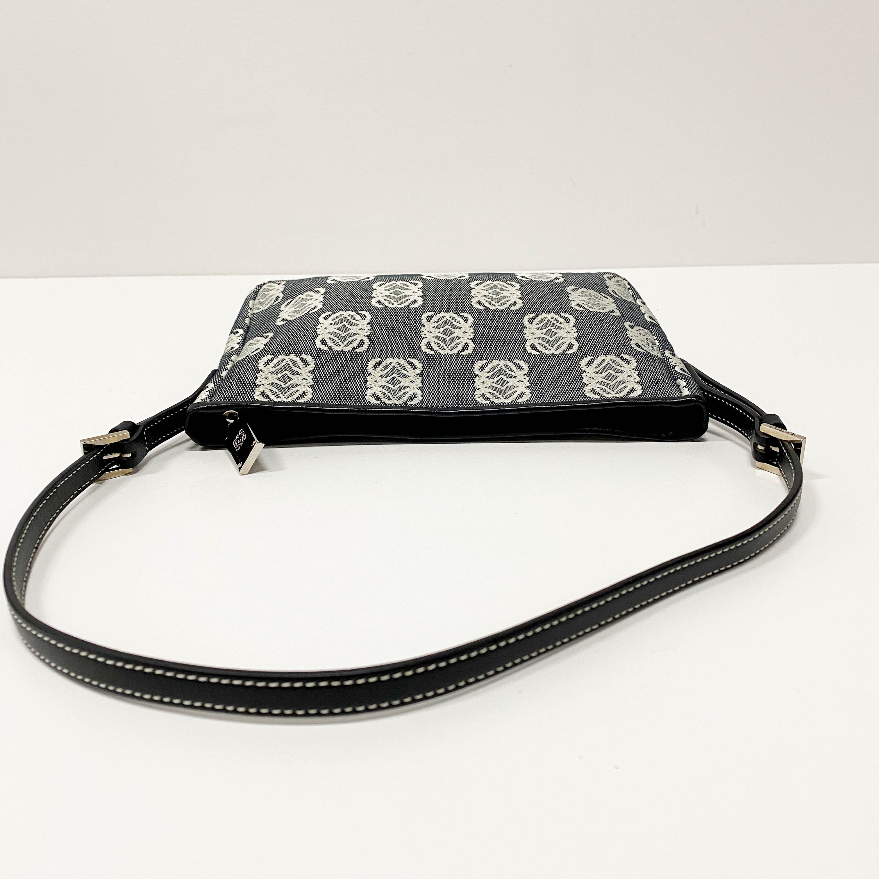 Anagram Navy Canvas Pouch