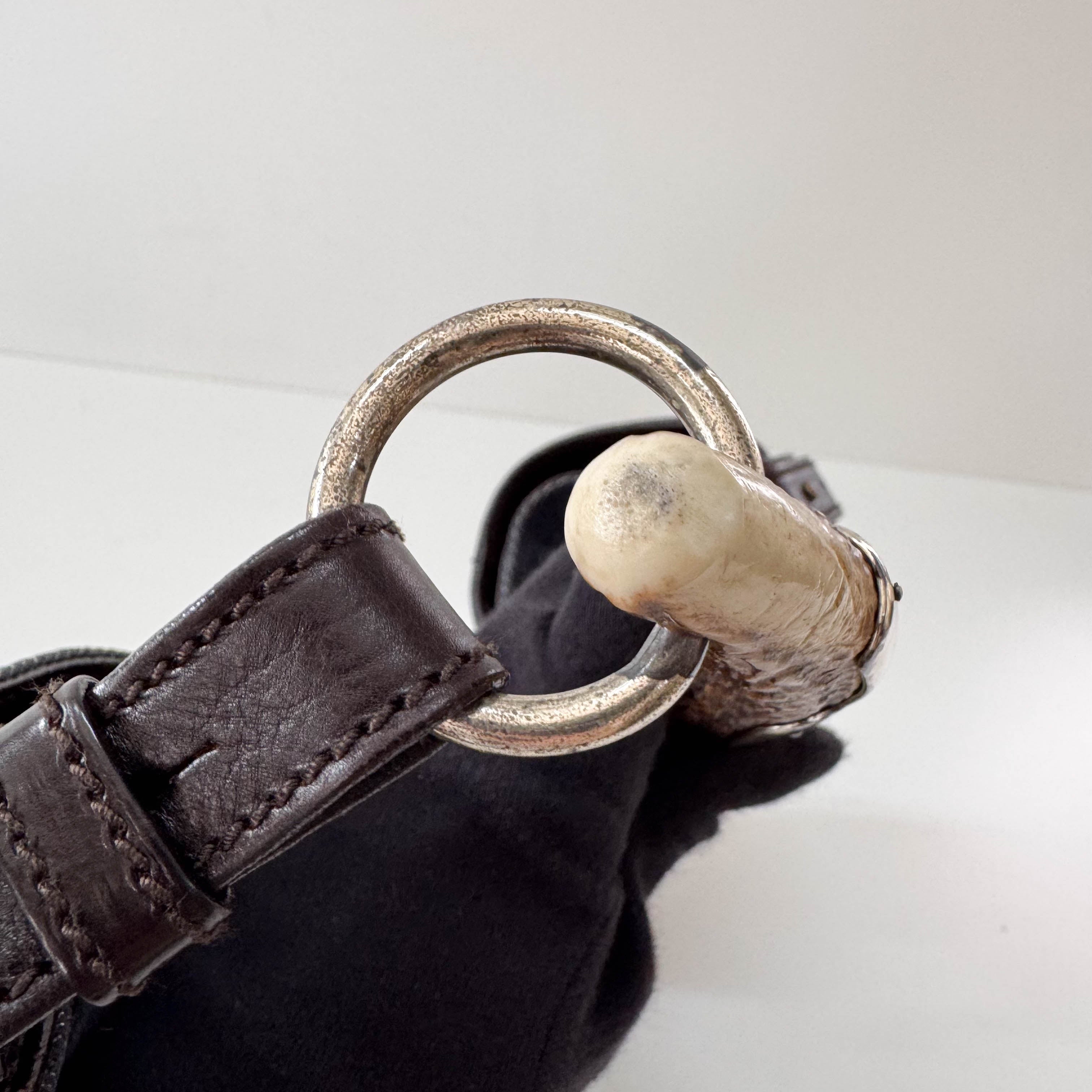 Mombasa Black Denim Shoulder Bag