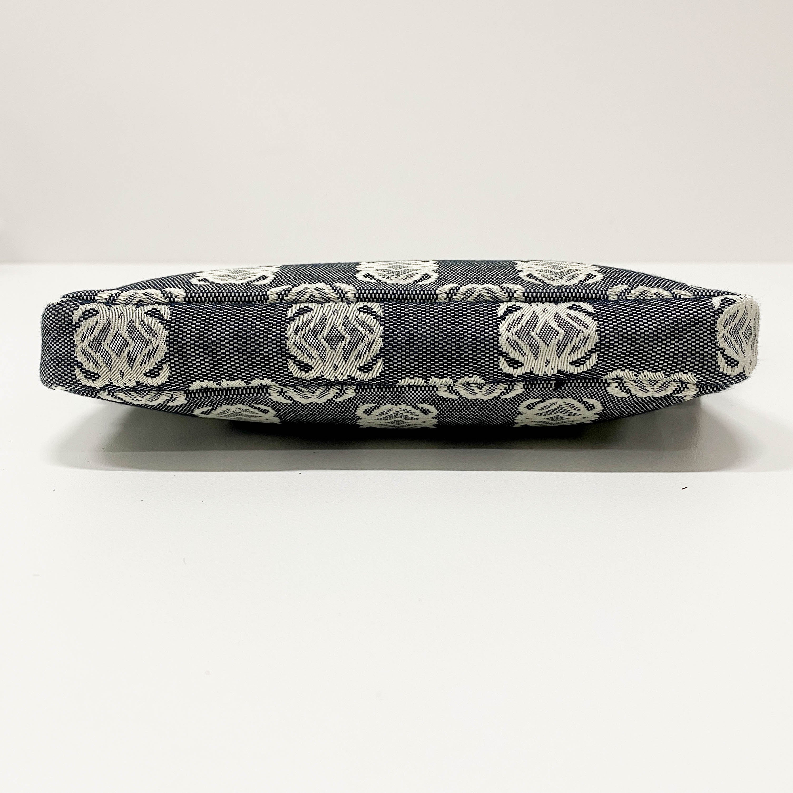 Anagram Navy Canvas Pouch