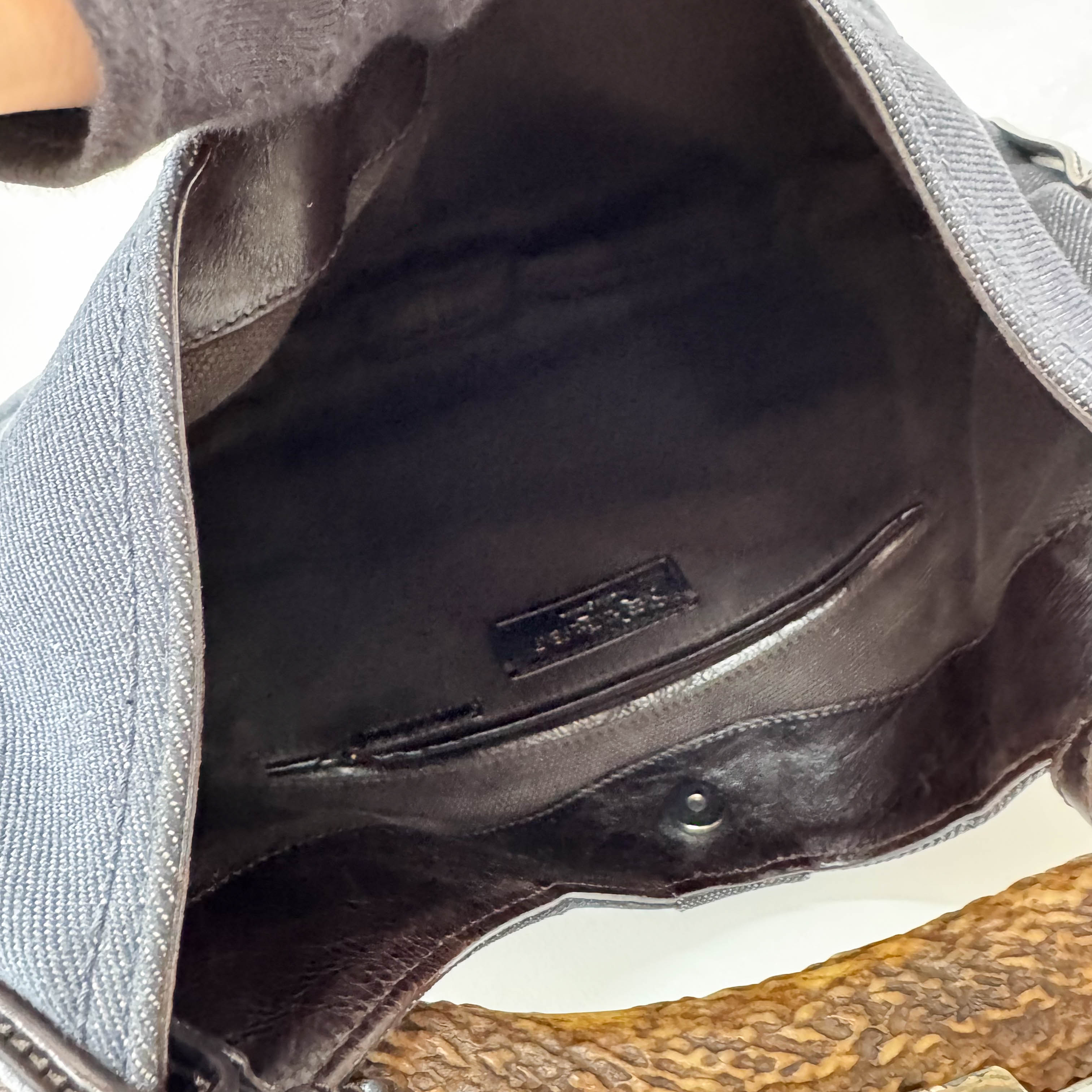 Mombasa Black Denim Shoulder Bag