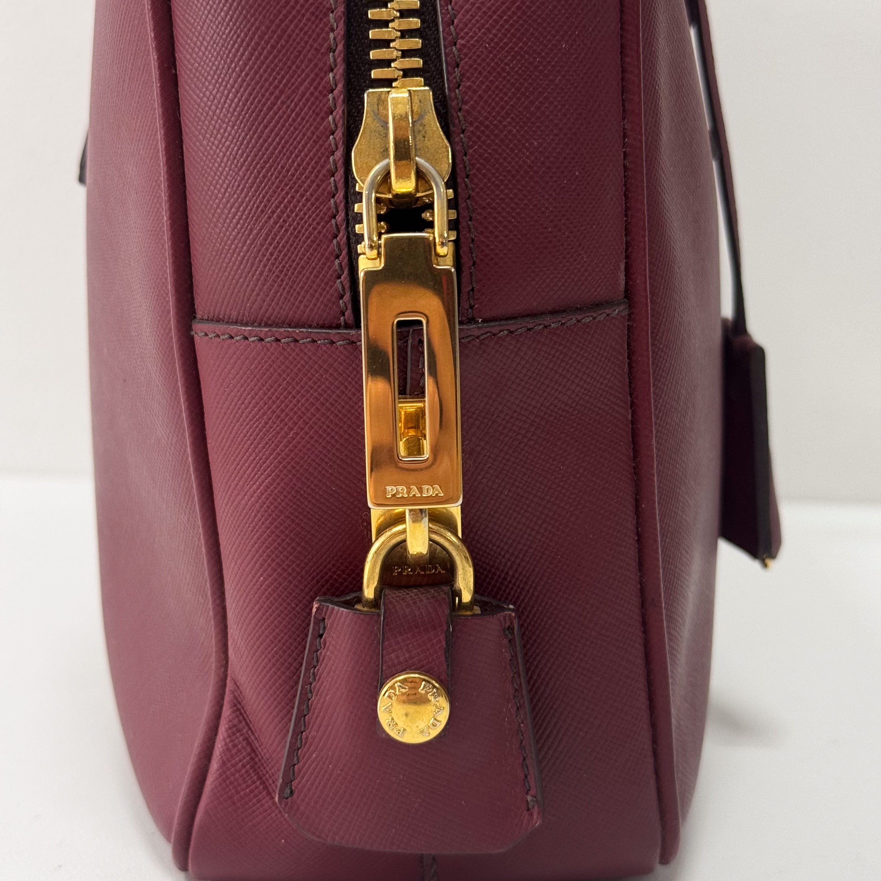 Red Leather Shoulder Bag