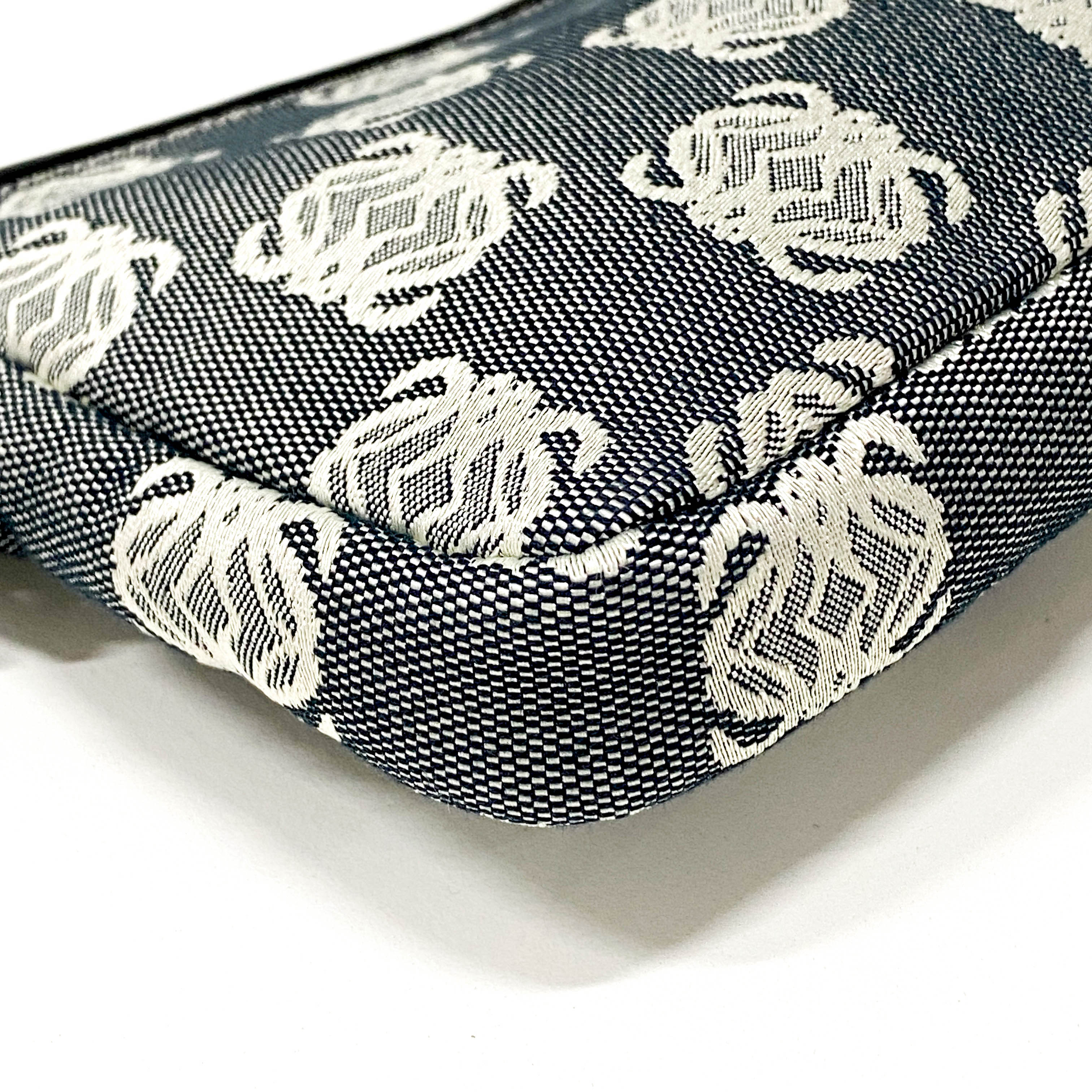 Anagram Navy Canvas Pouch