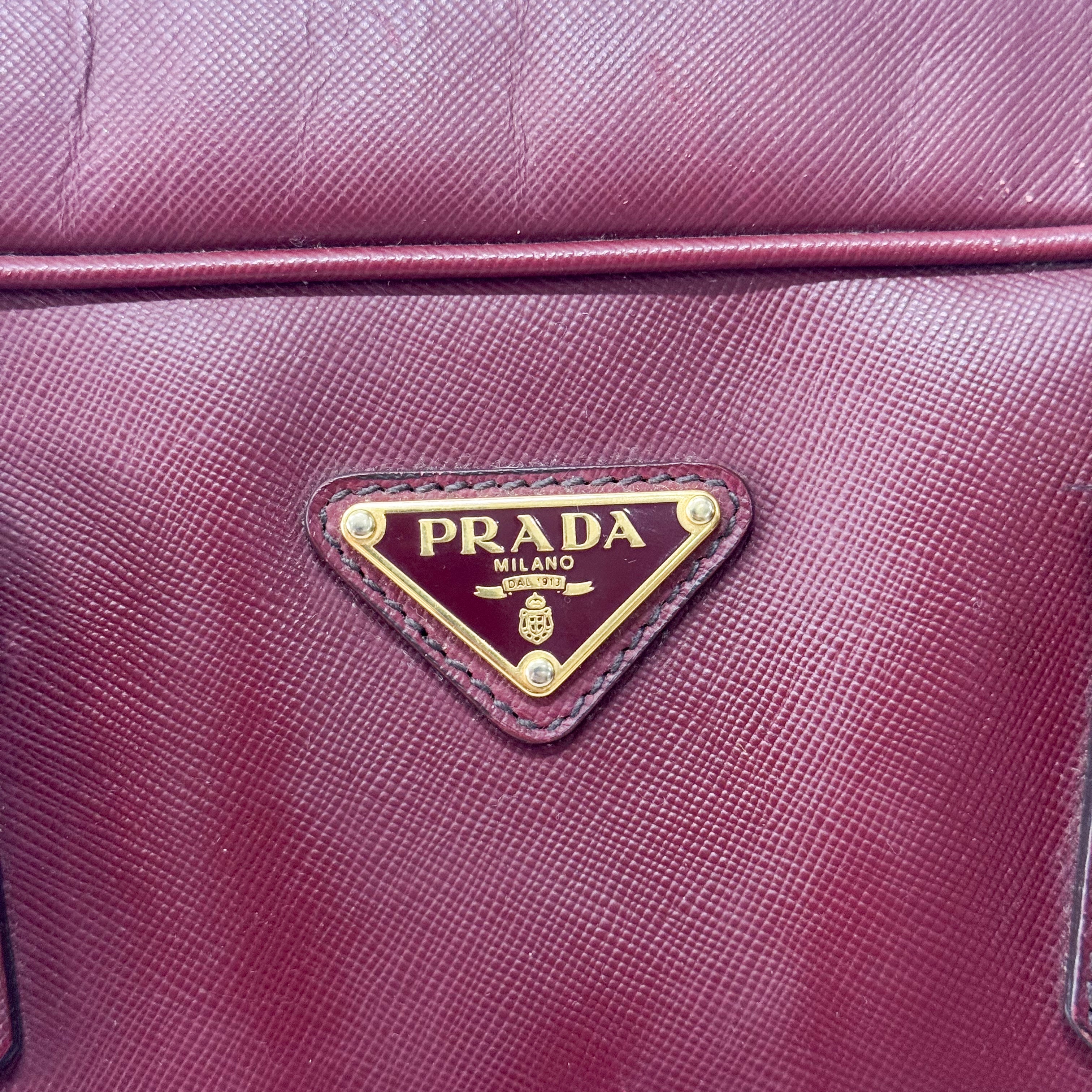 Red Leather Shoulder Bag