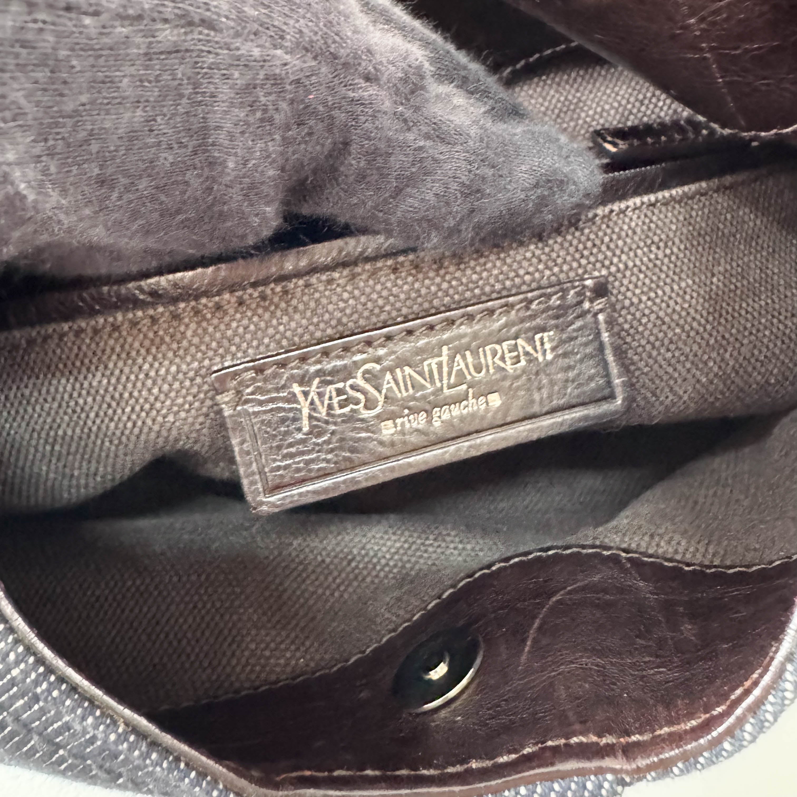 Mombasa Black Denim Shoulder Bag