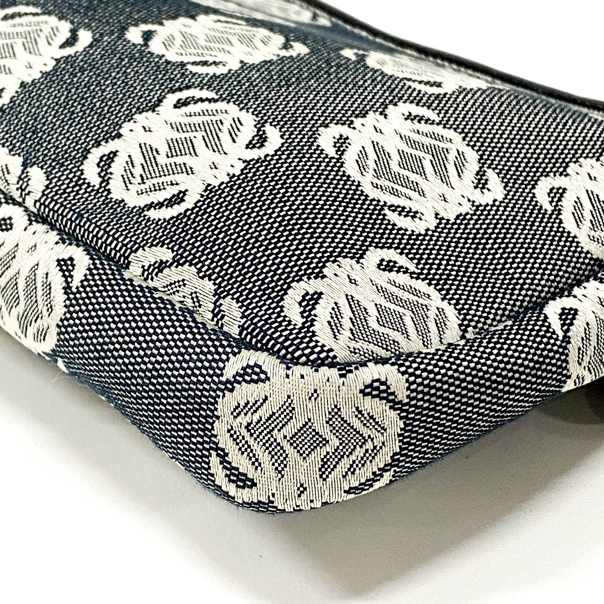 Anagram Navy Canvas Pouch