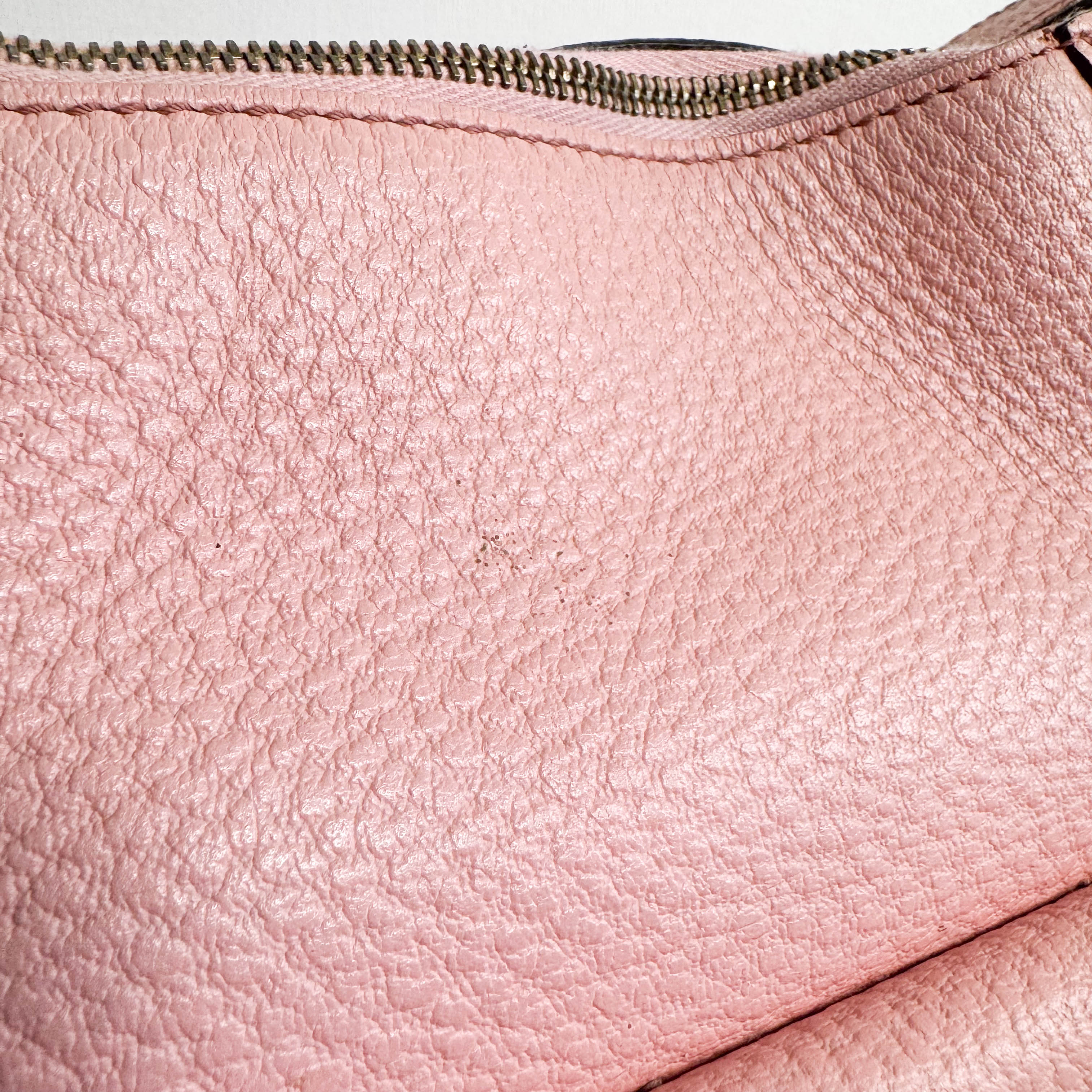 Bamboo Pink Leather Handbag