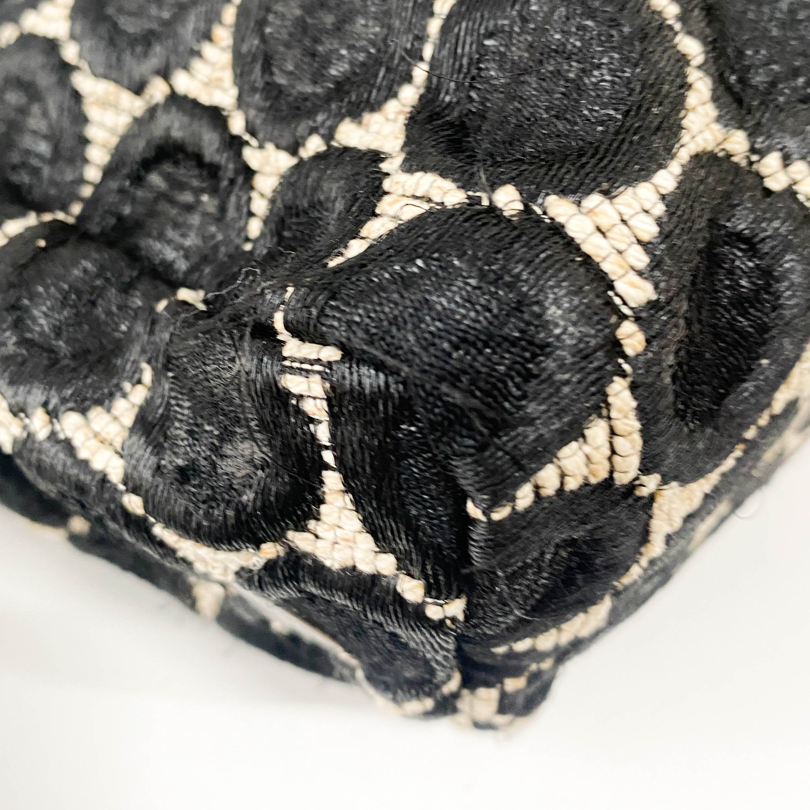 Silk Satin Dots Handle Bag