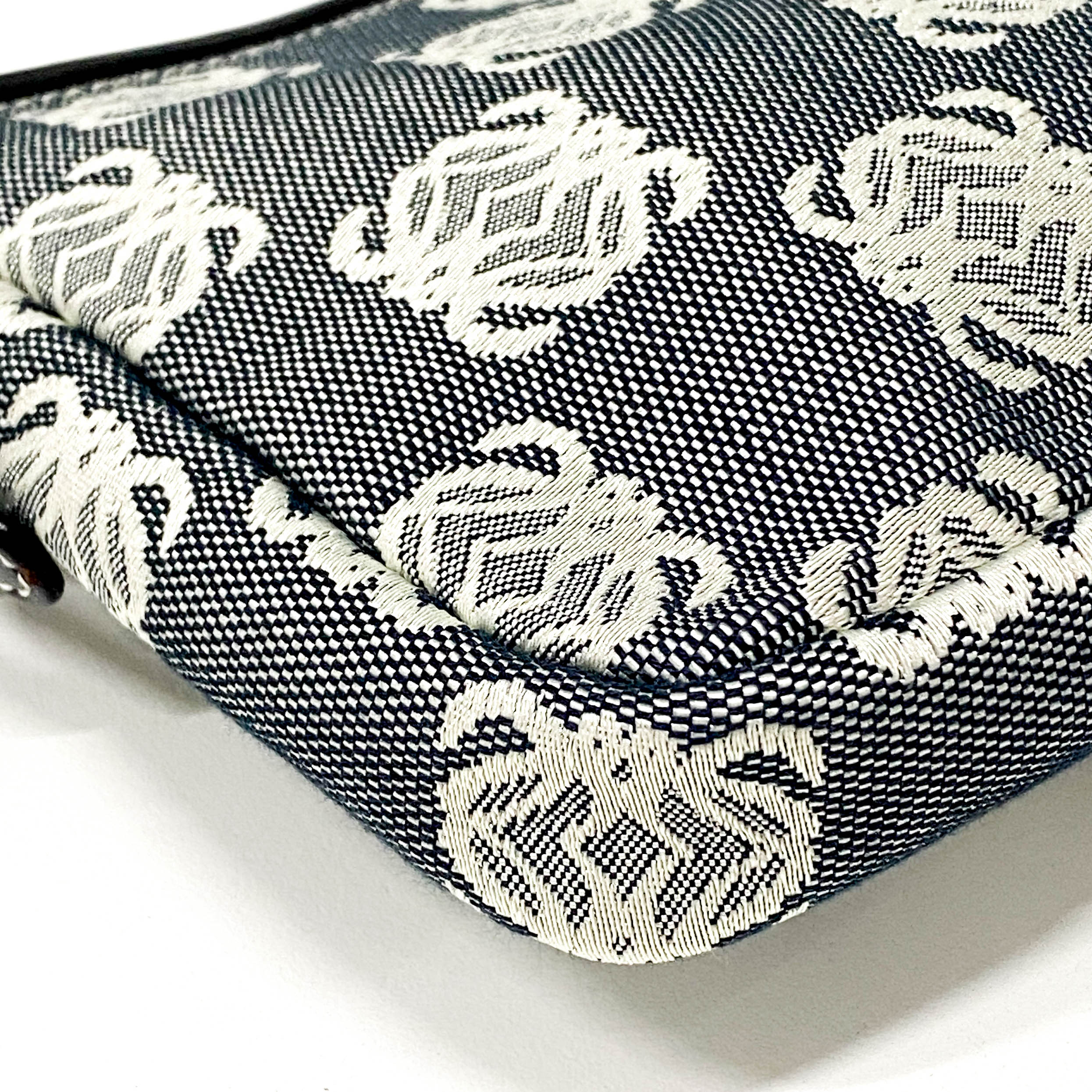 Anagram Navy Canvas Pouch