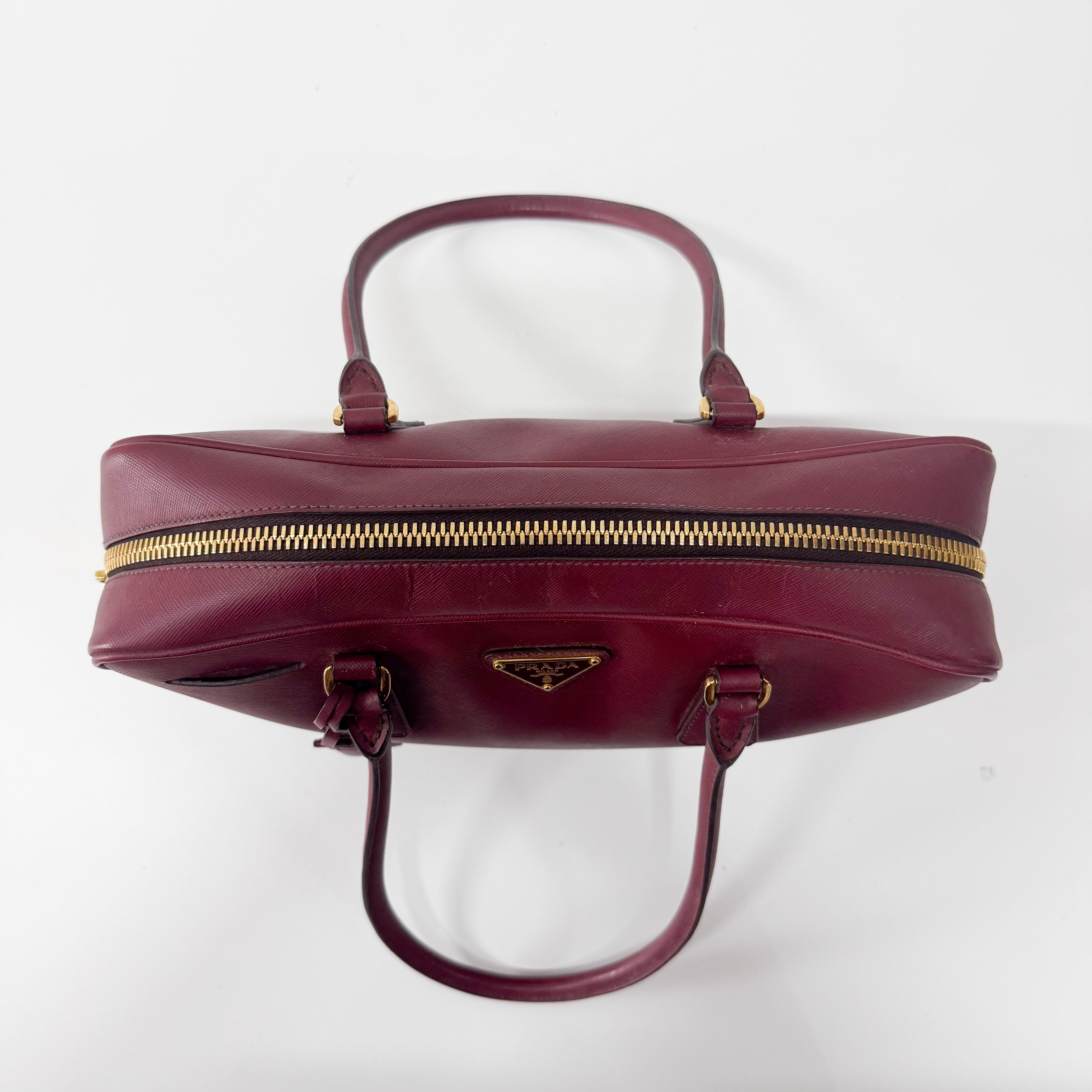 Red Leather Shoulder Bag