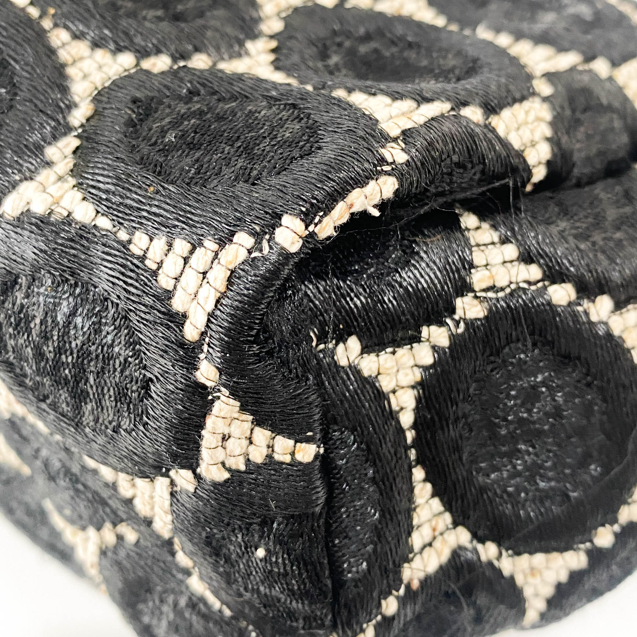 Silk Satin Dots Handle Bag