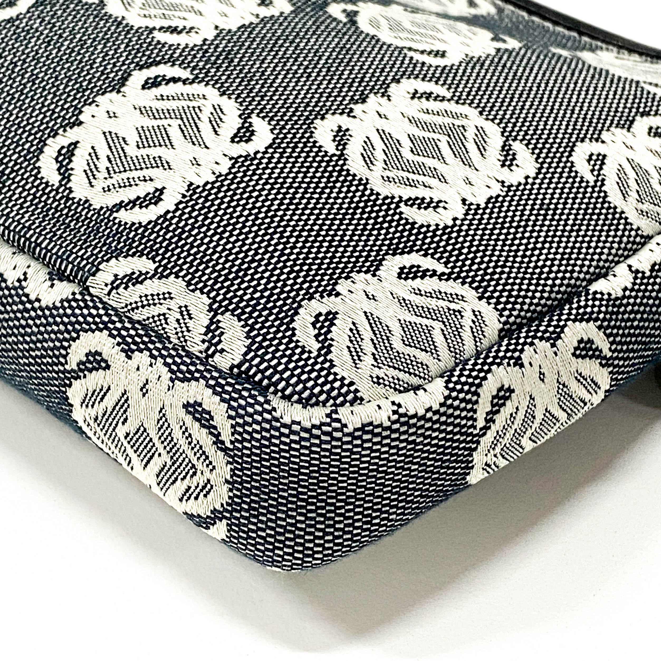 Anagram Navy Canvas Pouch