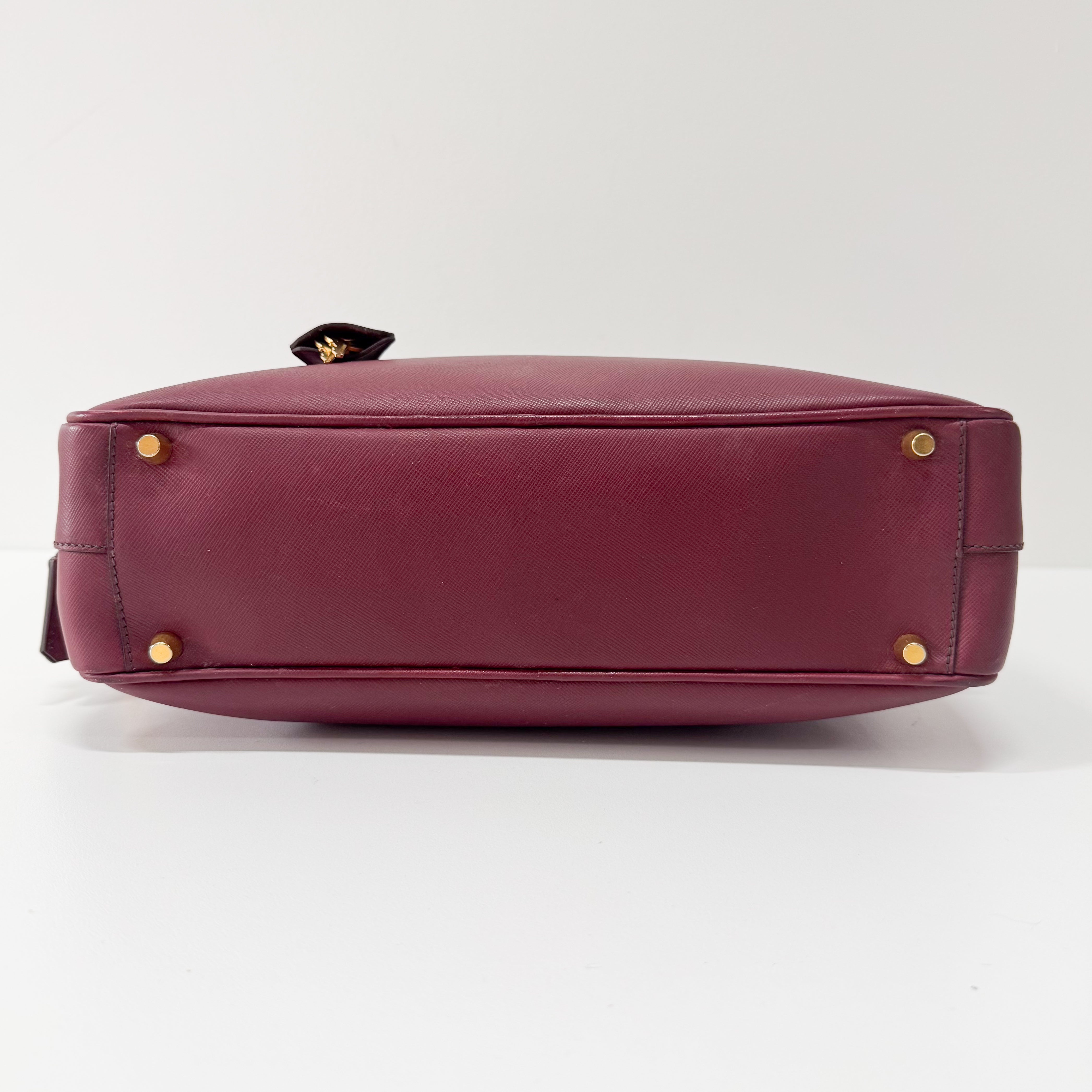 Red Leather Shoulder Bag