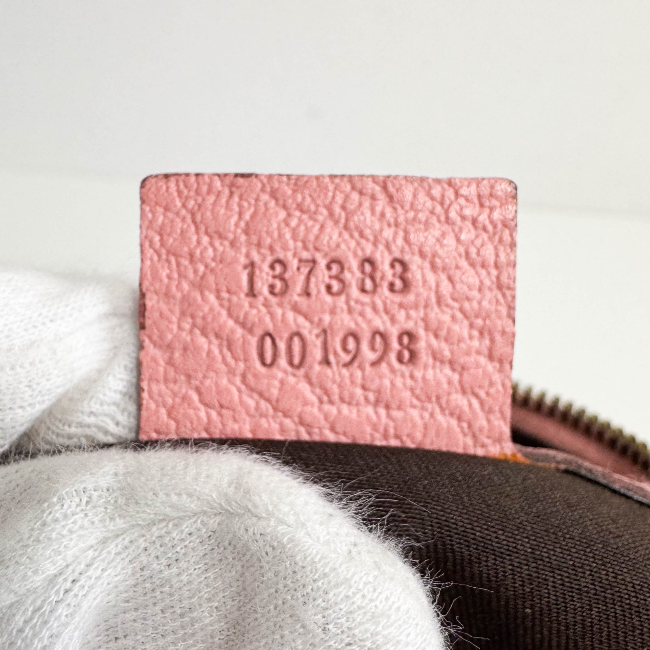 Bamboo Pink Leather Handbag