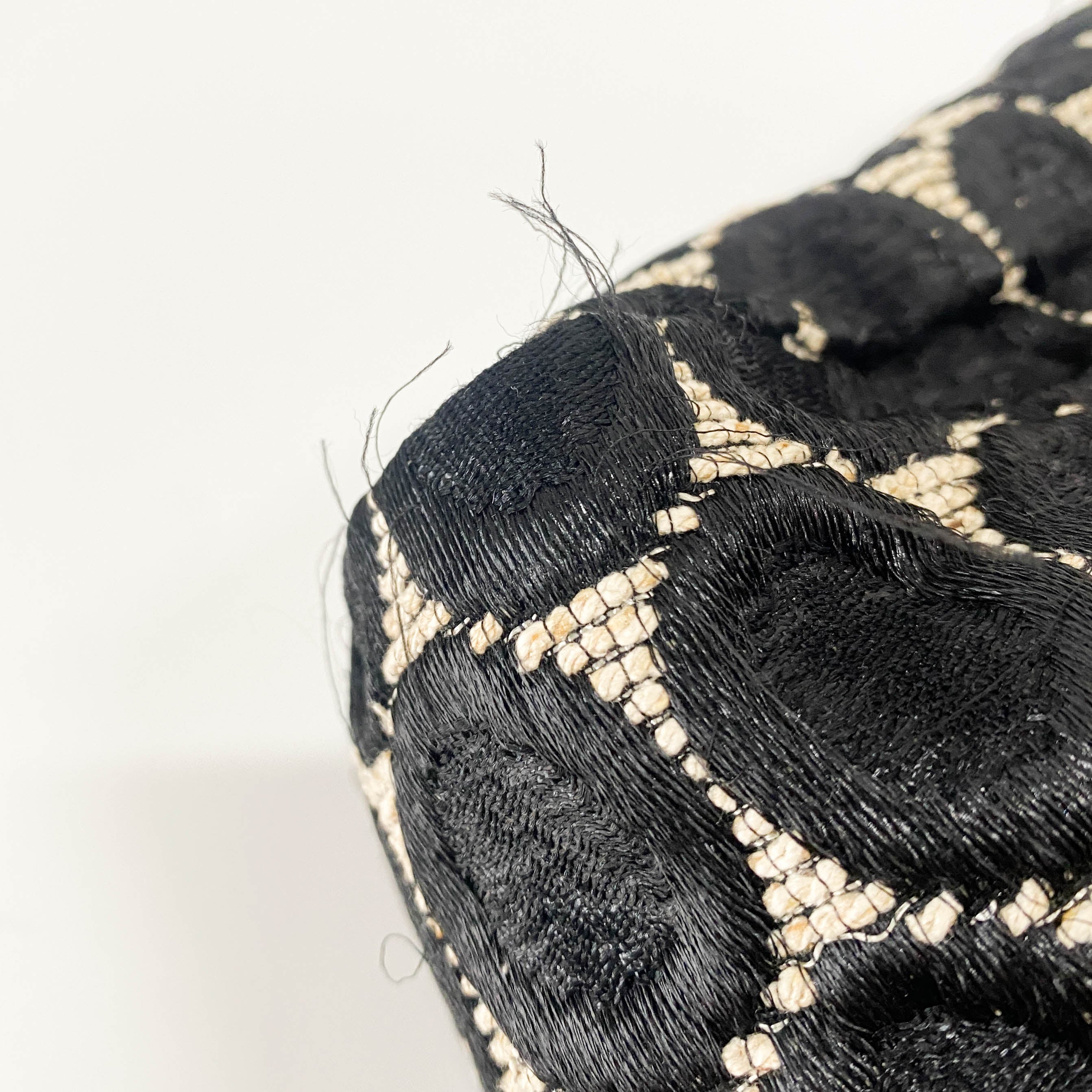 Silk Satin Dots Handle Bag