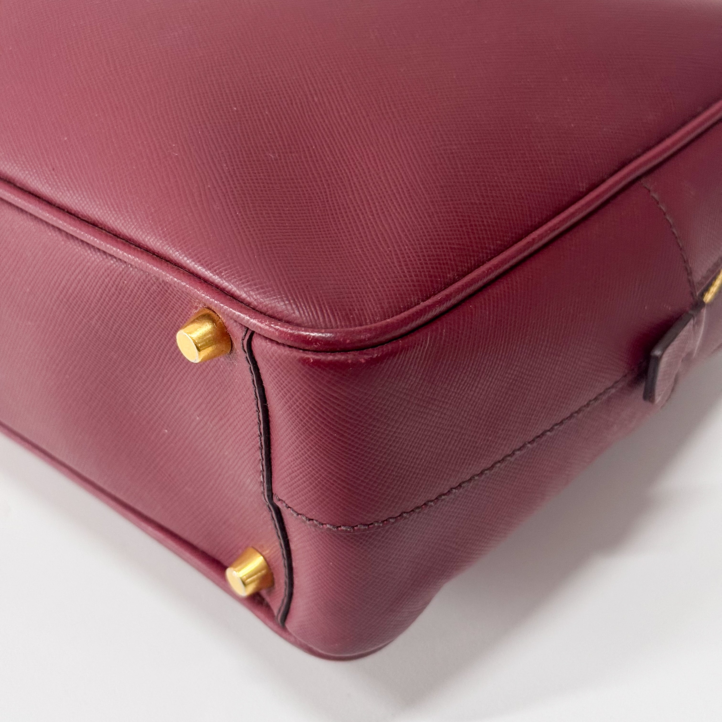 Red Leather Shoulder Bag