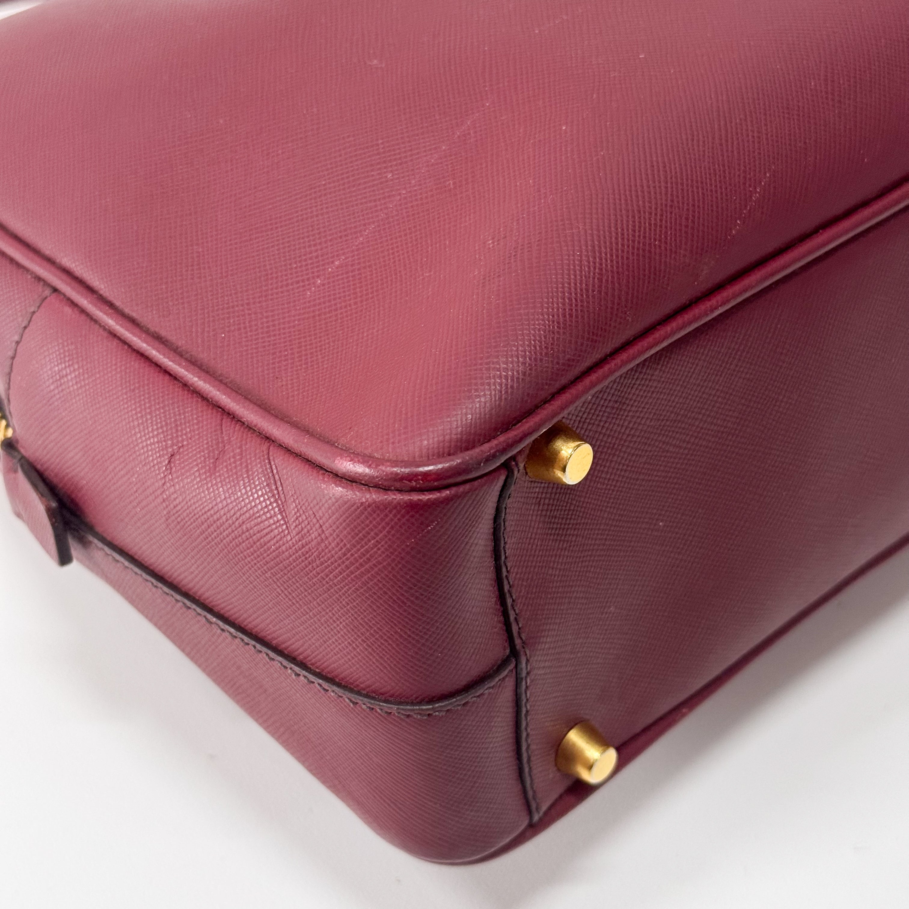 Red Leather Shoulder Bag