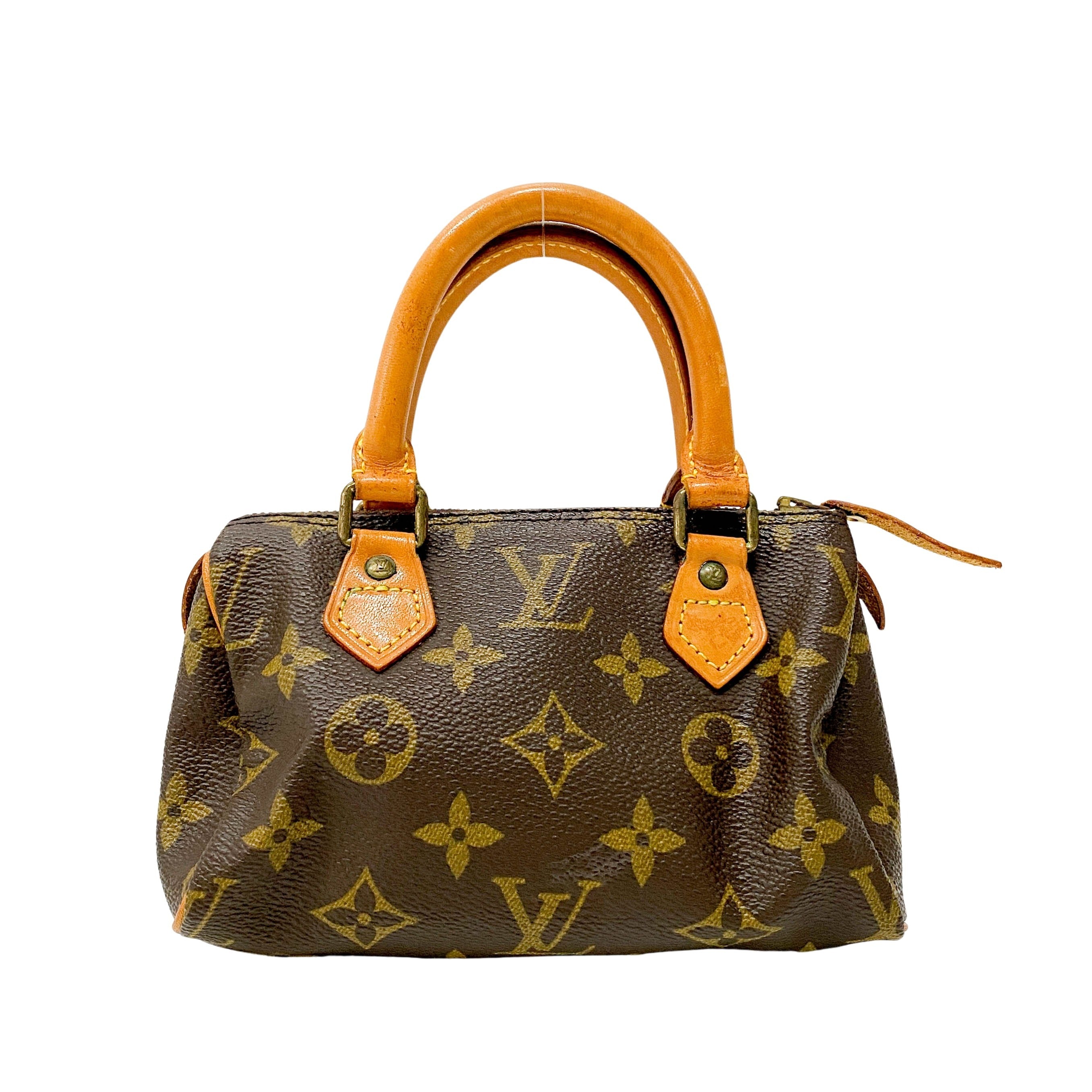 Monogram Speedy Mini Brown Coated Canvas Bag